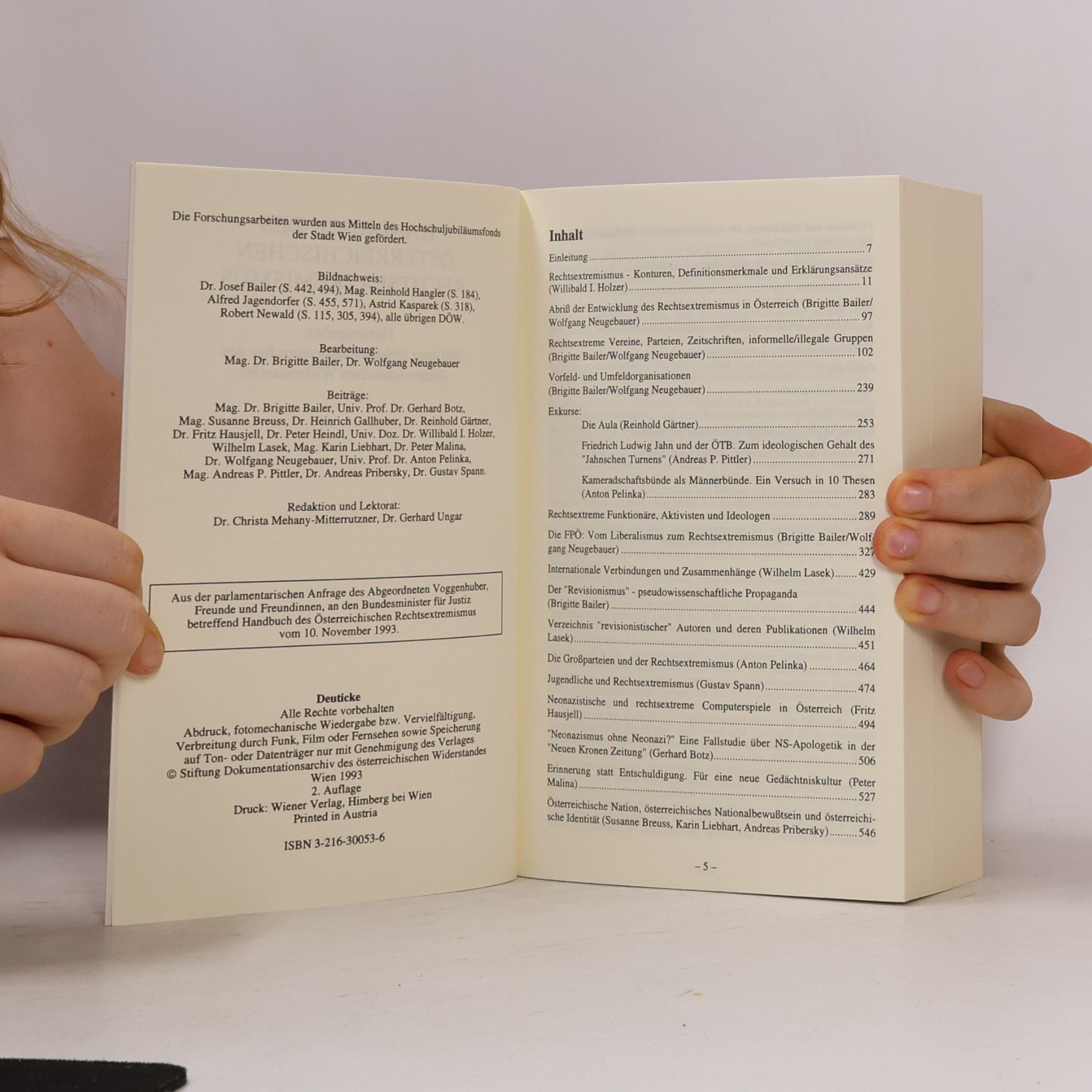 Brigitte Bailer Handbuch des österreichischen Rechtsextremismus