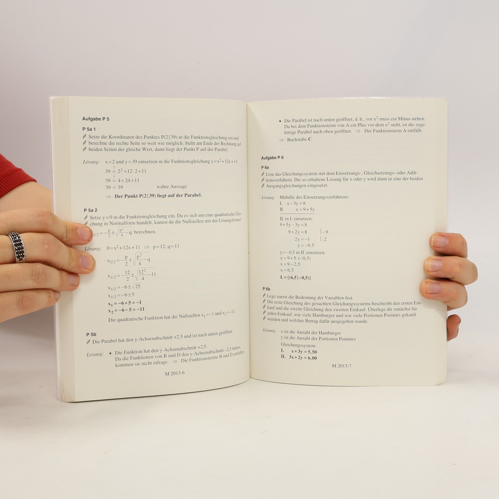 Lösungen zu Original-Prüfungen und Training Realschule 2020 - Mathematik - Hessen