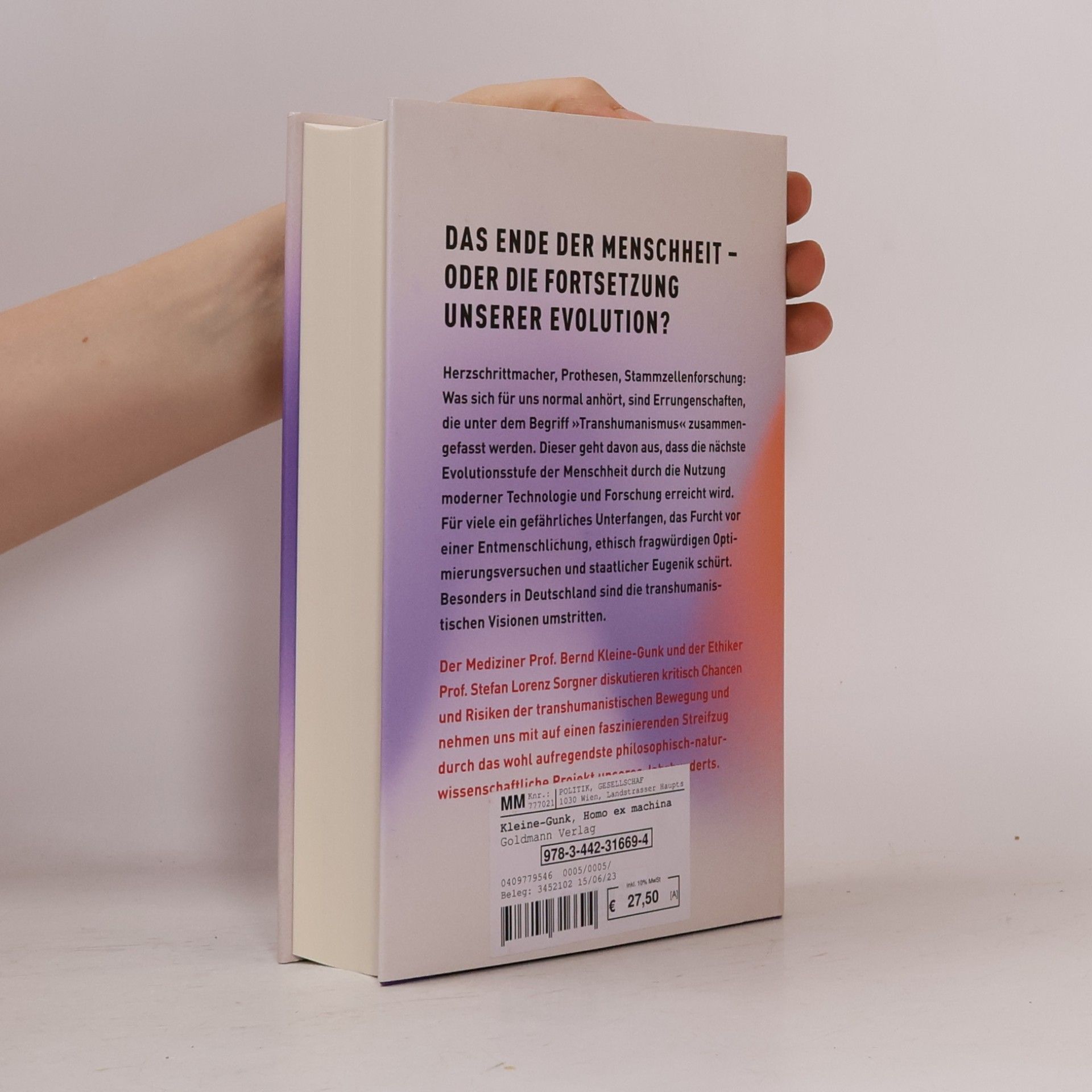 Bernd Kleine-Gunk Homo ex machina