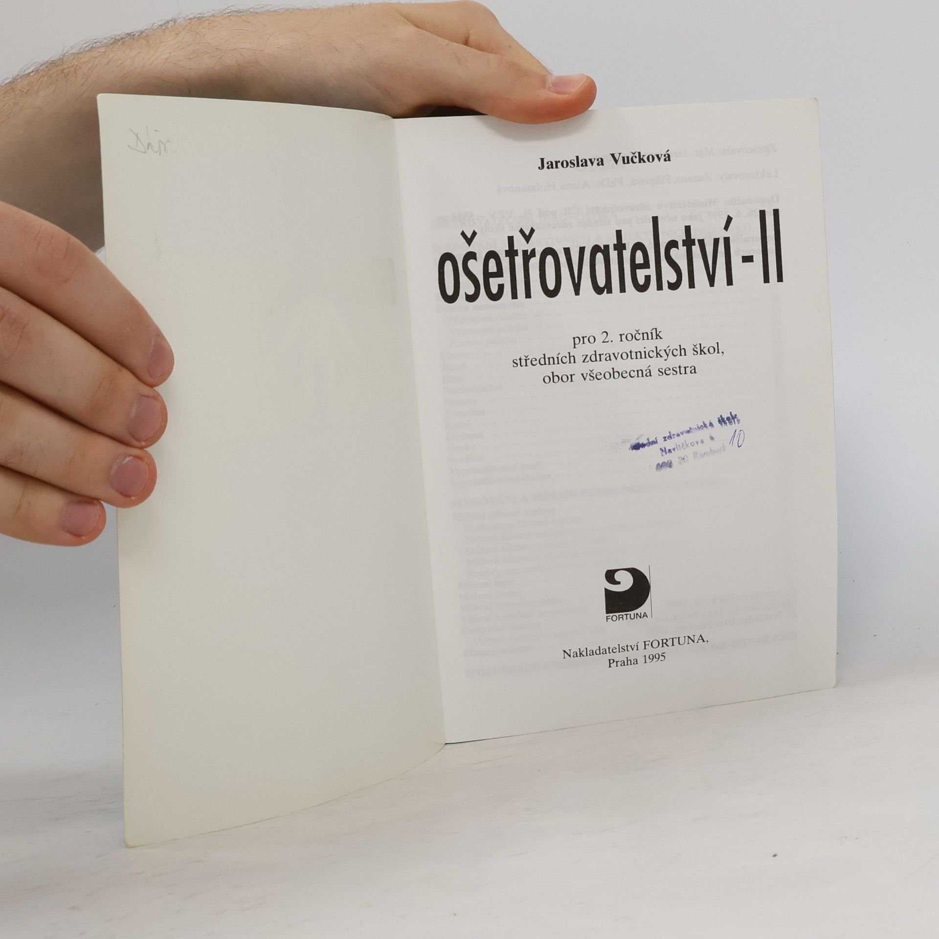 Jaroslava Vučková Ošetřovatelství II