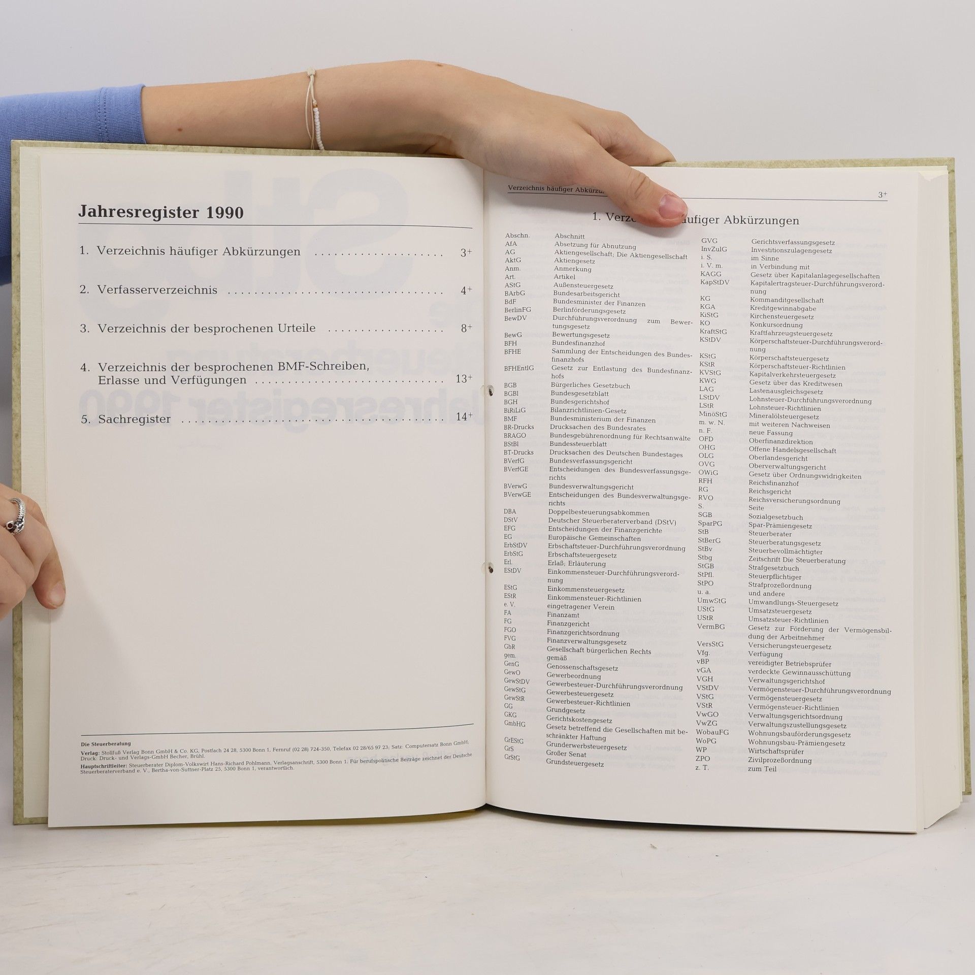 Autorenkollektiv Die Steuerberatung 1990