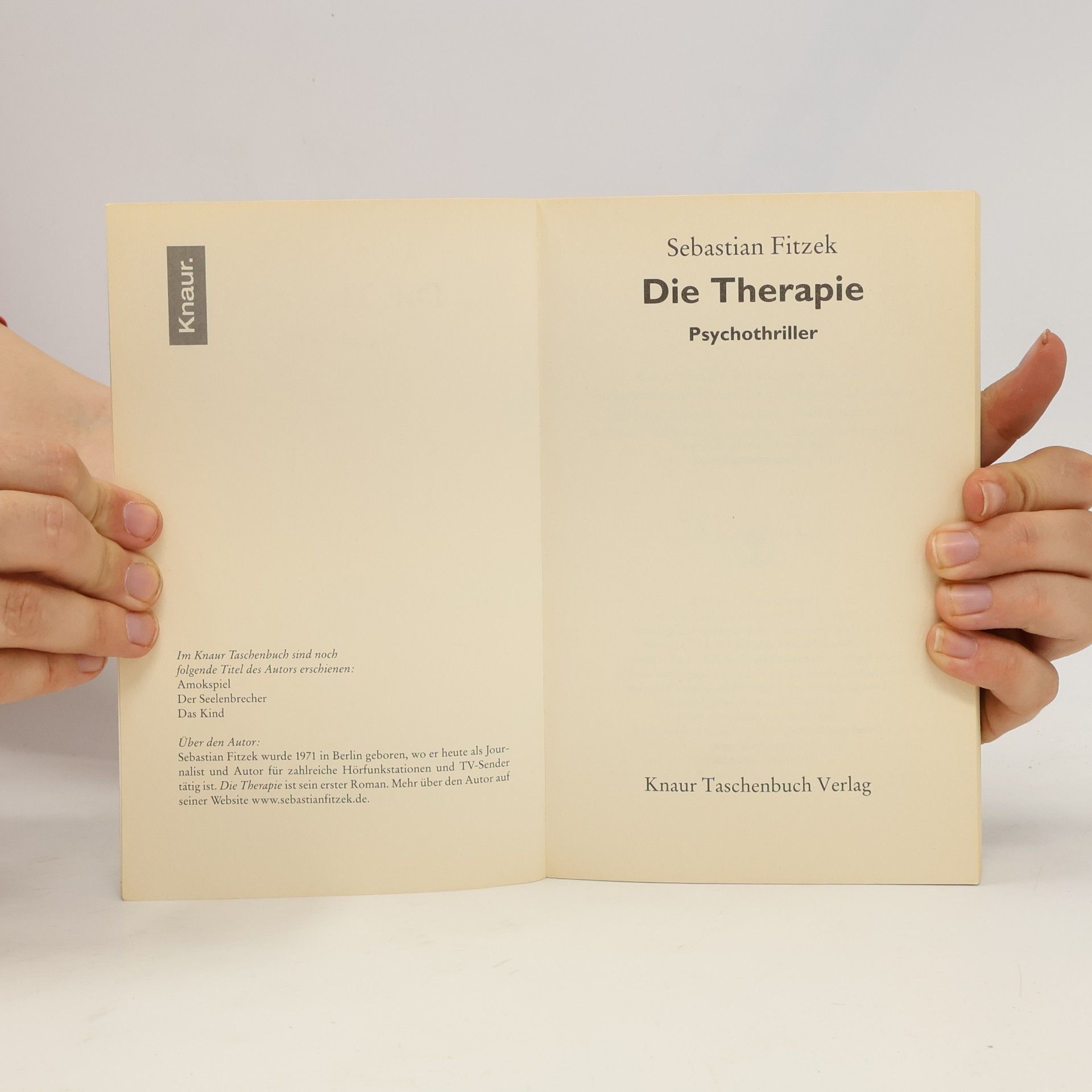 Sebastian Fitzek Die Therapie