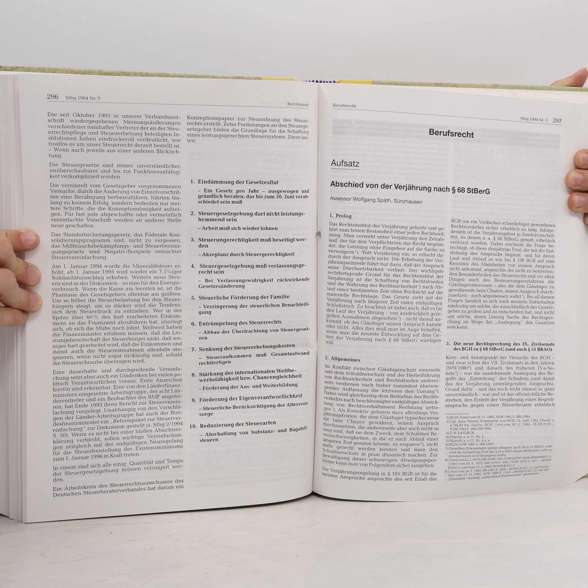 Kolektiv autorů Die Steuerberatung 1994