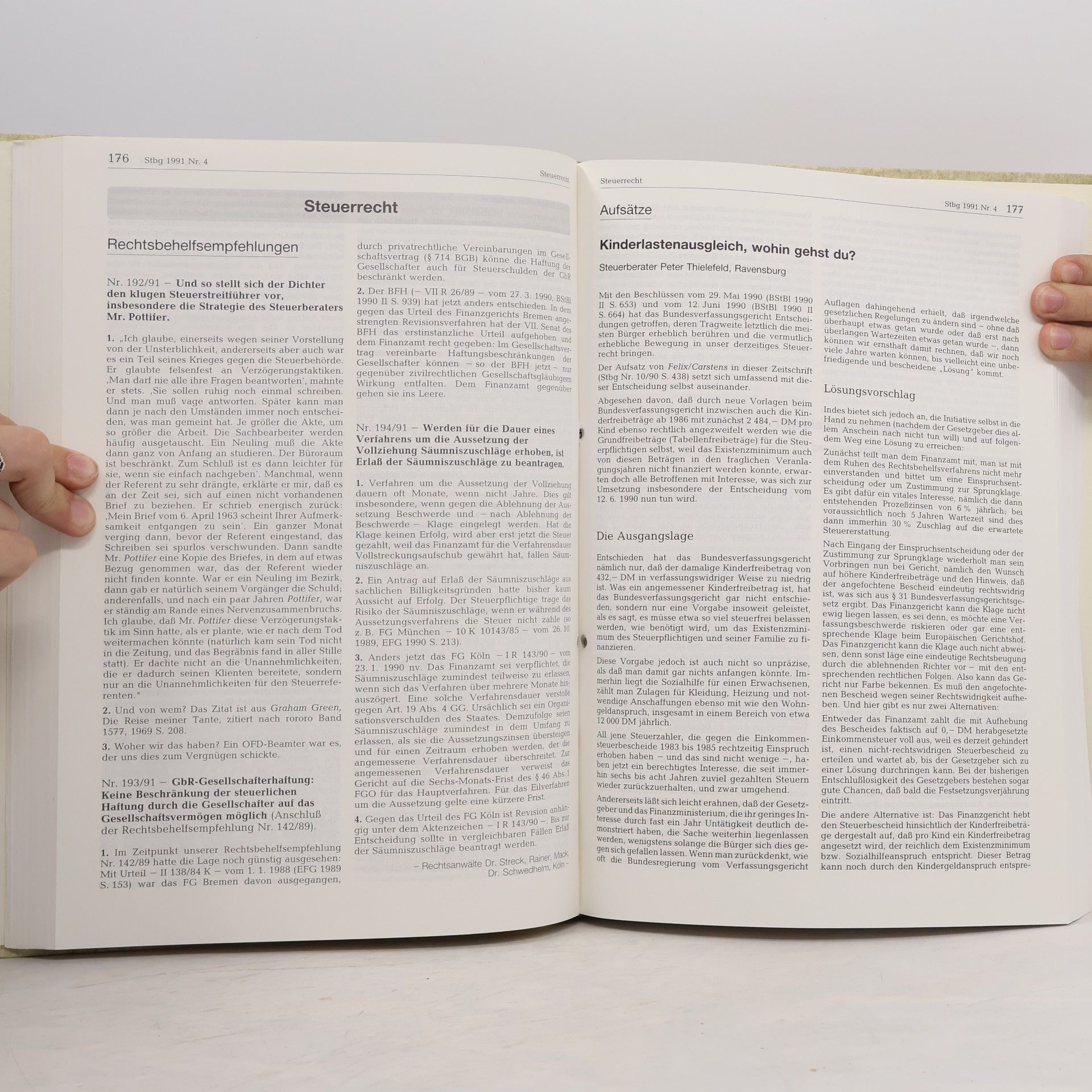 Kolektiv autorů Die Steuerberatung 1991