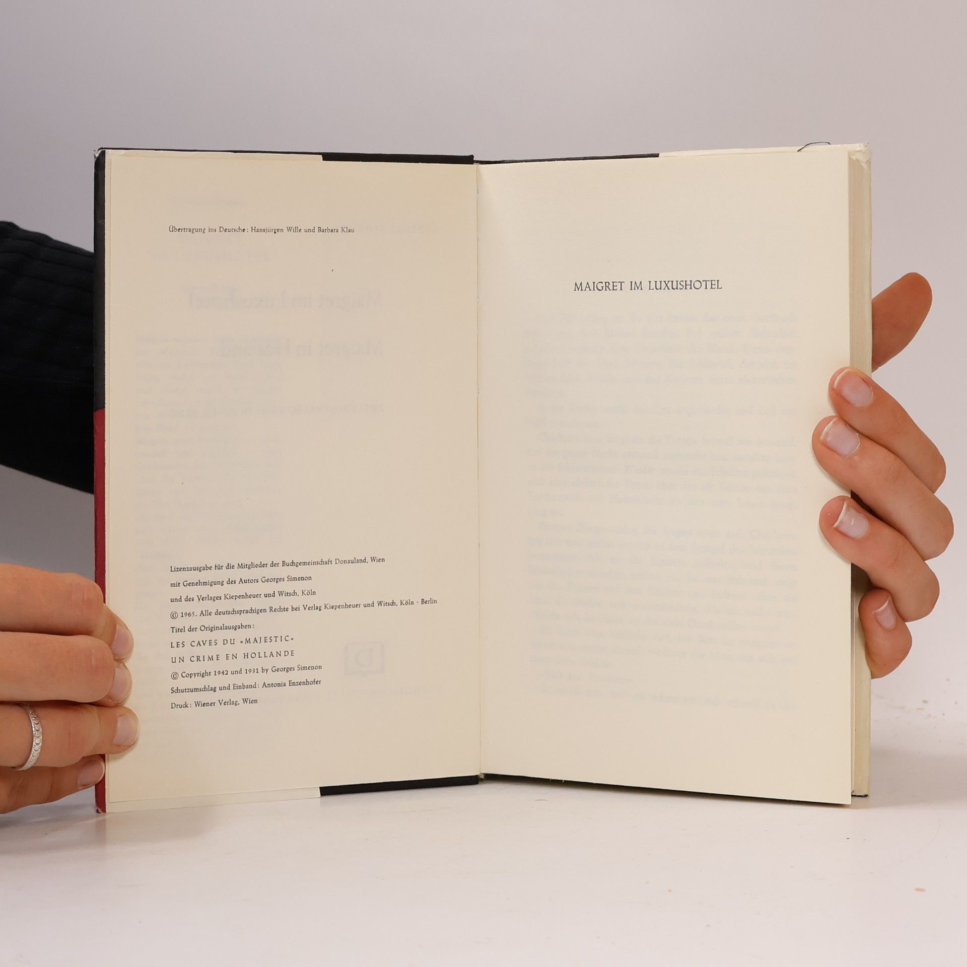 Georges Simenon Maigret im Luxushotel: Maigret in Holland (2 Romane in einem Band)