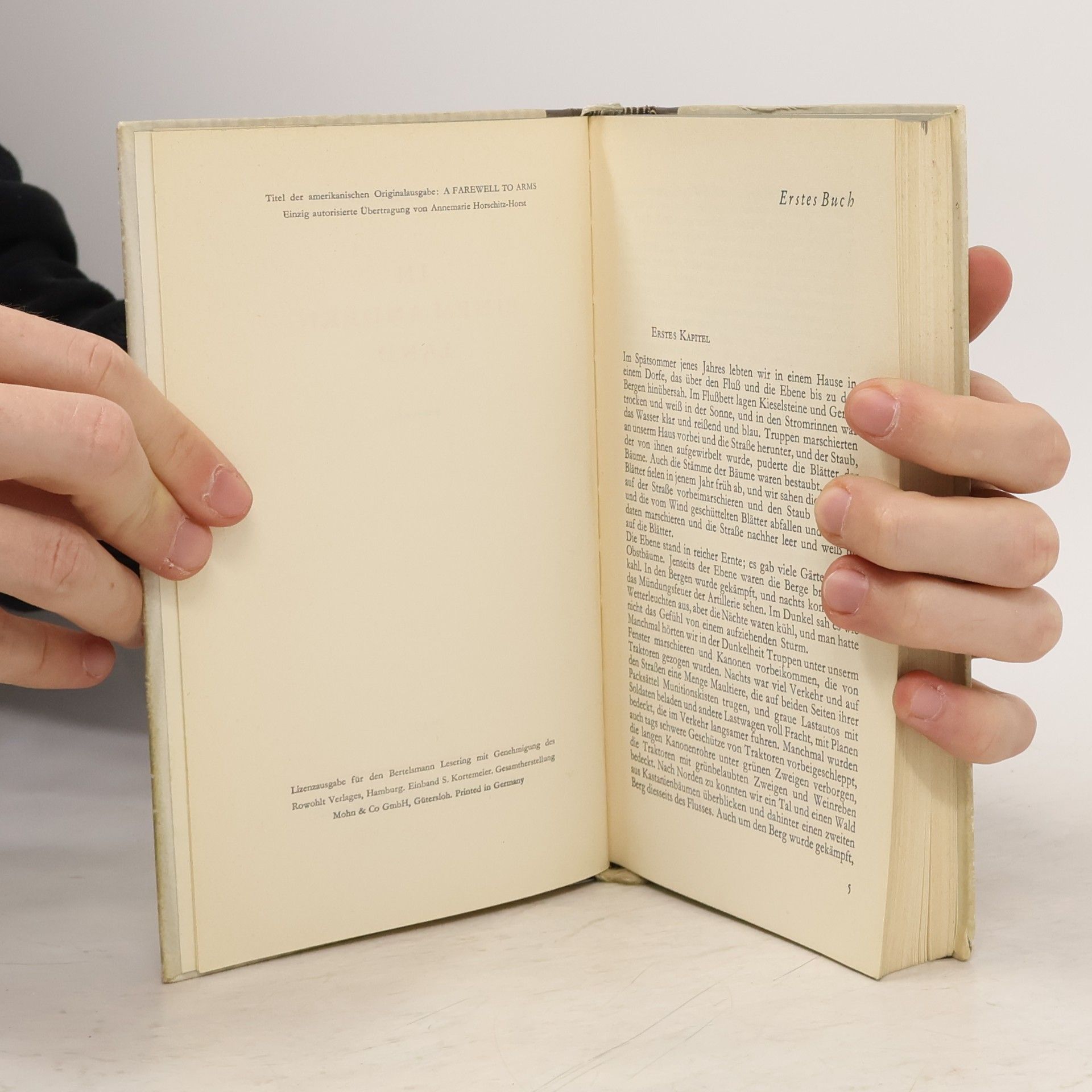 Ernest Hemingway In einem andern Land