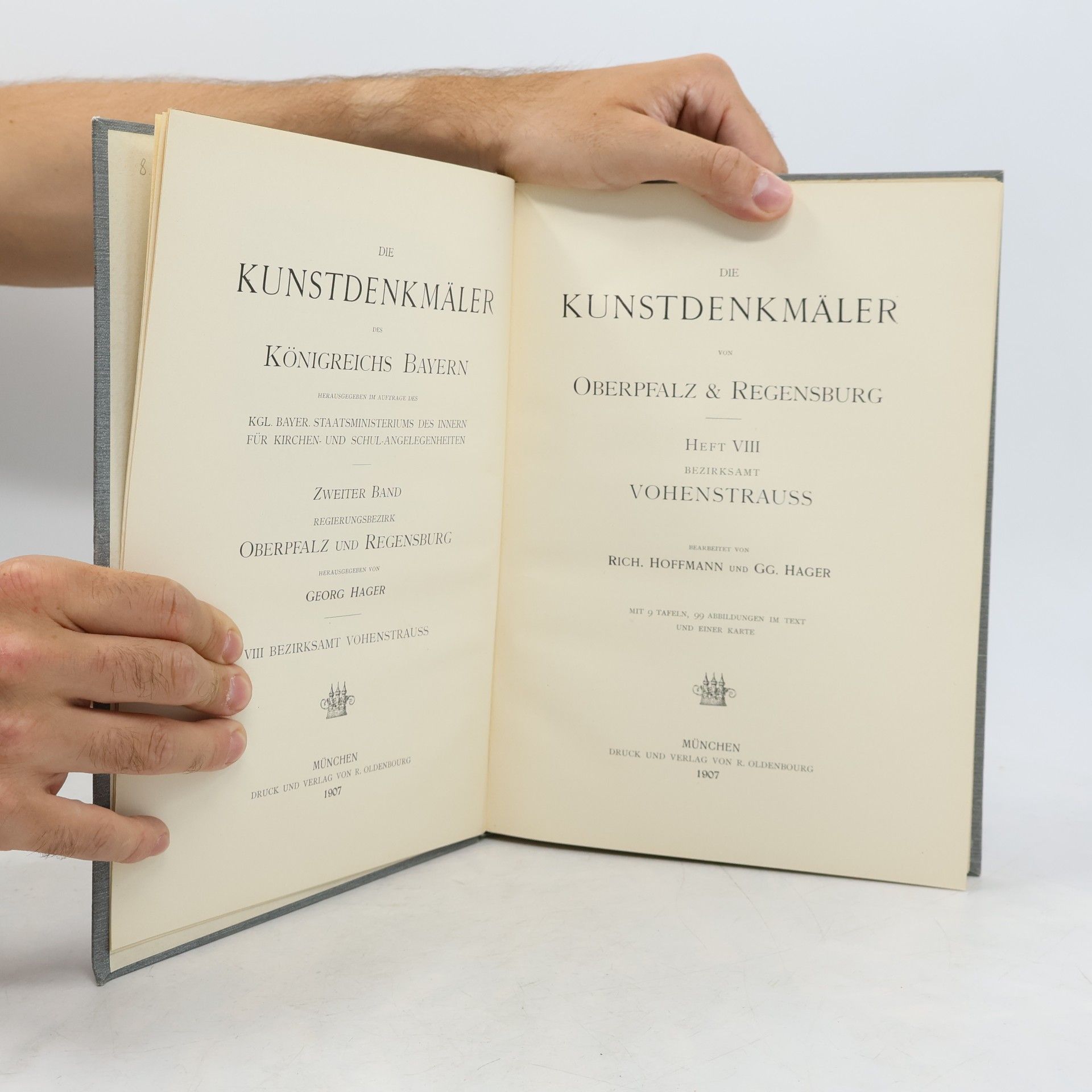 Richard Hoffmann Die Kunstdenkmäler von Oberpfalz & Regensburg VIII.