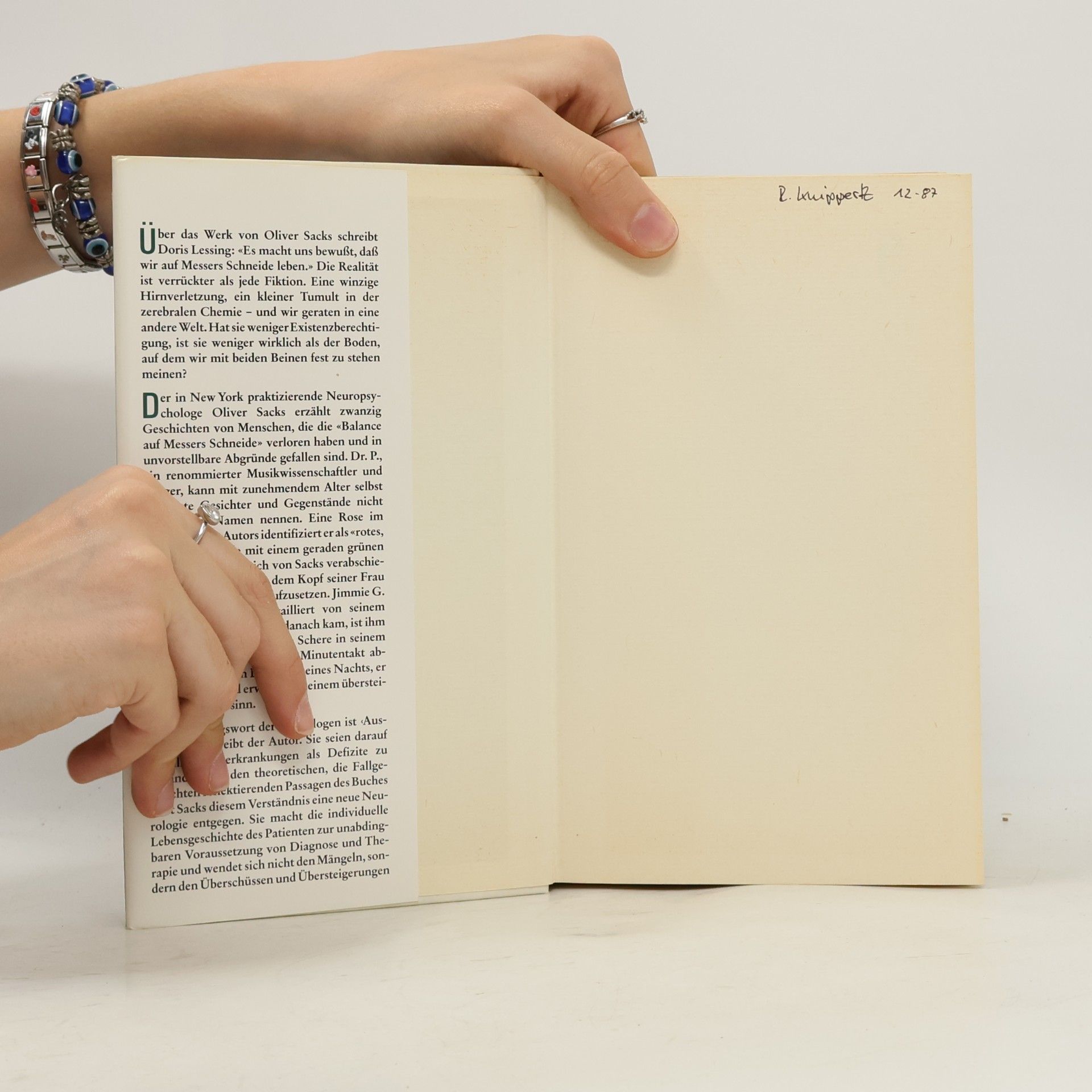 Oliver Sacks Der Mann, der seine Frau mit einem Hut verwechselte