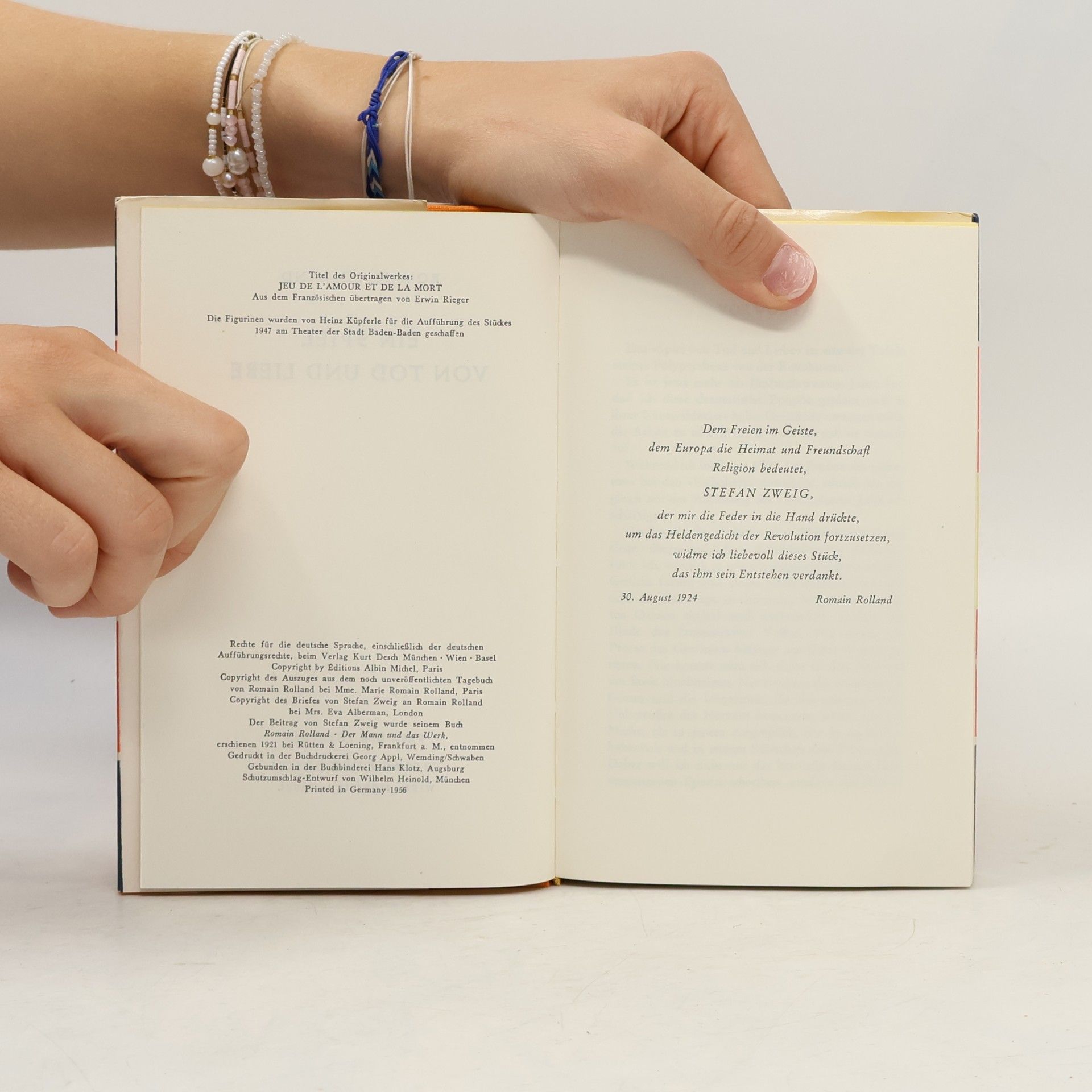 Romain Rolland Ein Spiel von Tod und Liebe