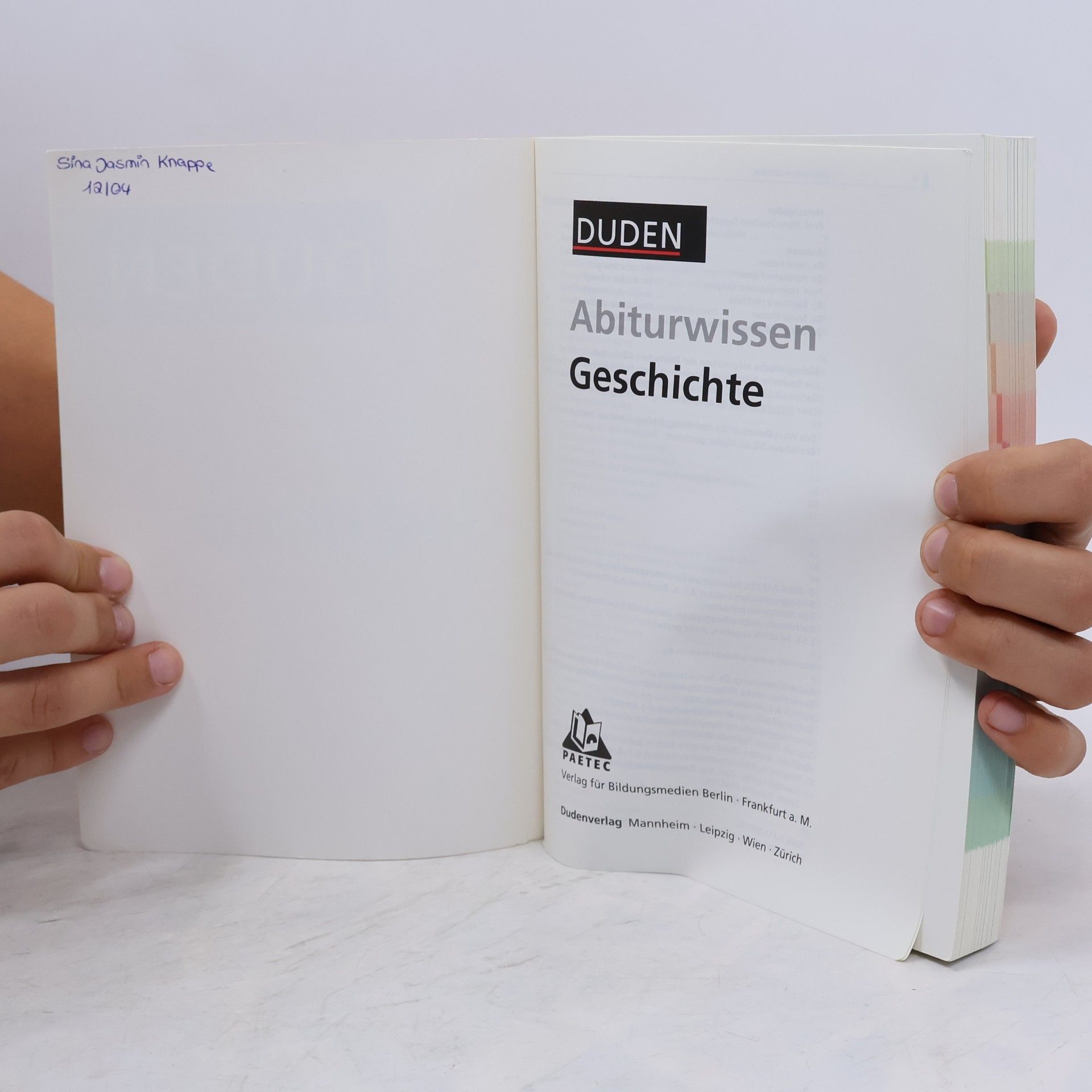 Hans-Joachim Gutjahr Duden. Abiturwissen