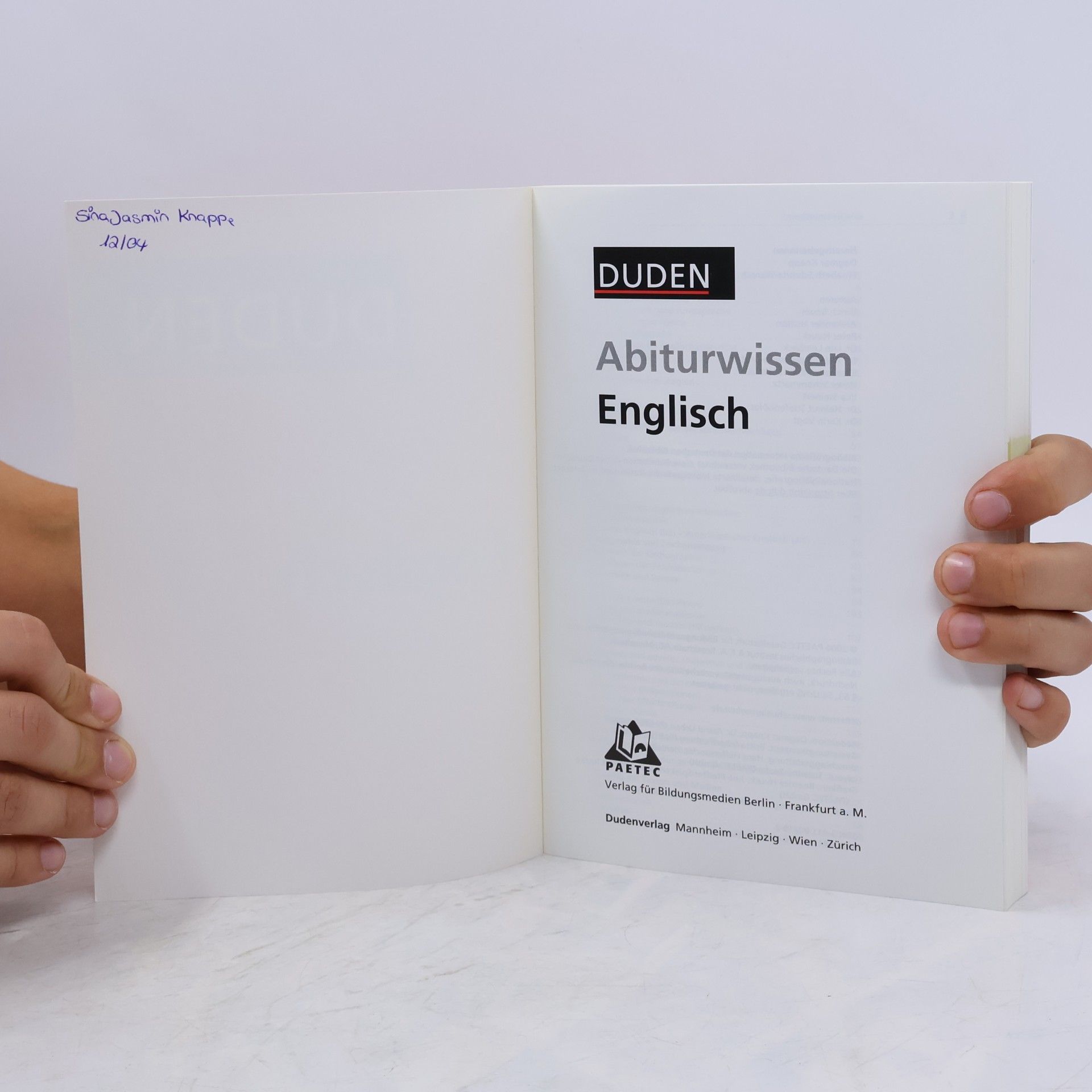 Autorenkollektiv Duden, Abiturwissen English