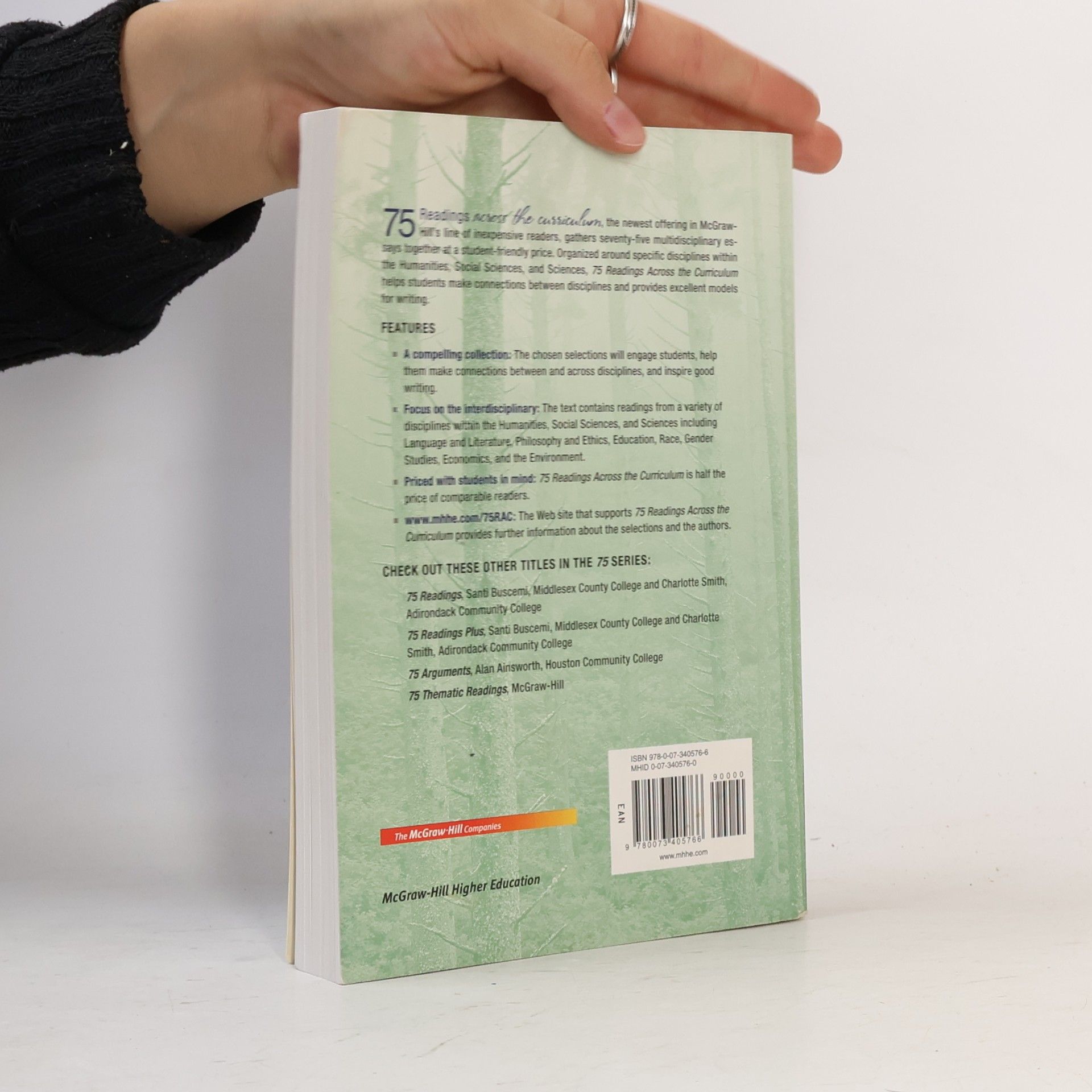 Chris M. Anson 75 Readings Across the Curriculum