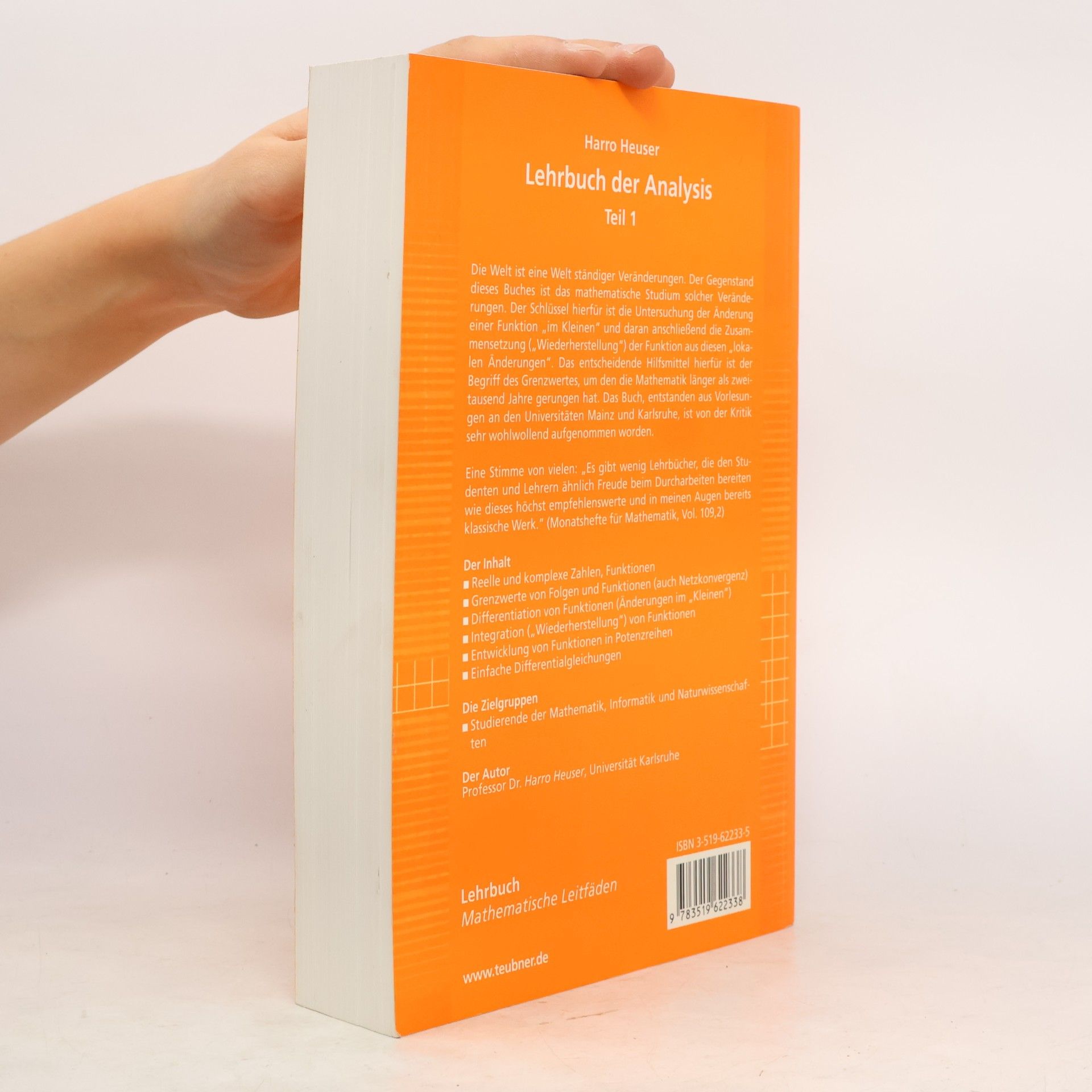 Harro Heuser Lehrbuch der Analysis