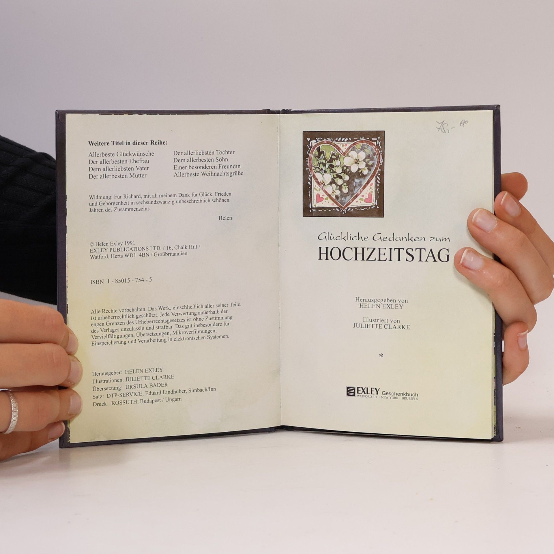 Glückliche Gedanken am Hochzeitstag