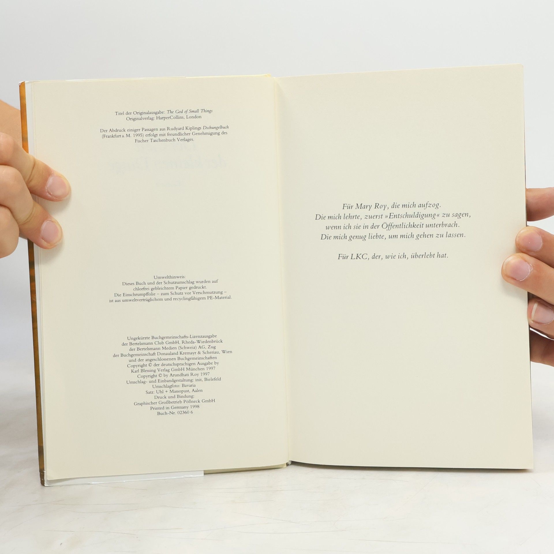 Arundhati Roy Der Gott der kleinen Dinge