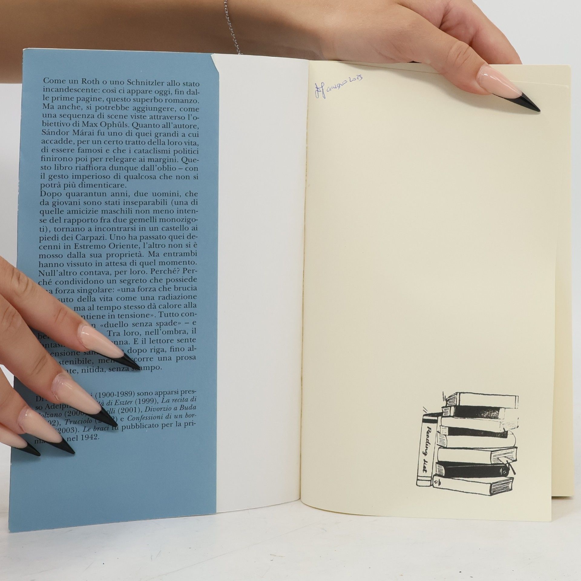 Sándor Márai Biblioteca Adelphi - 358: Le braci