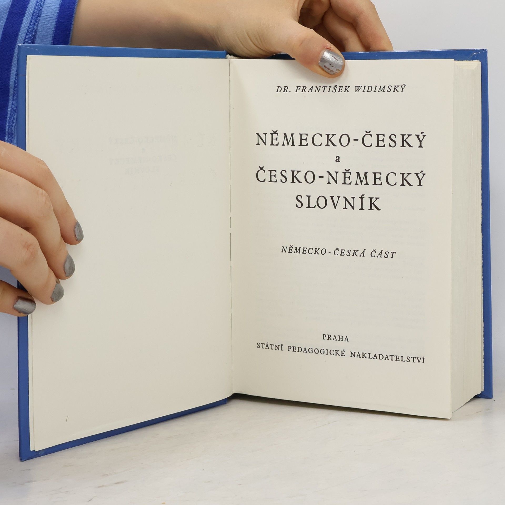 František Widimský Německo-český a česko-německý slovník. Německo-česká část
