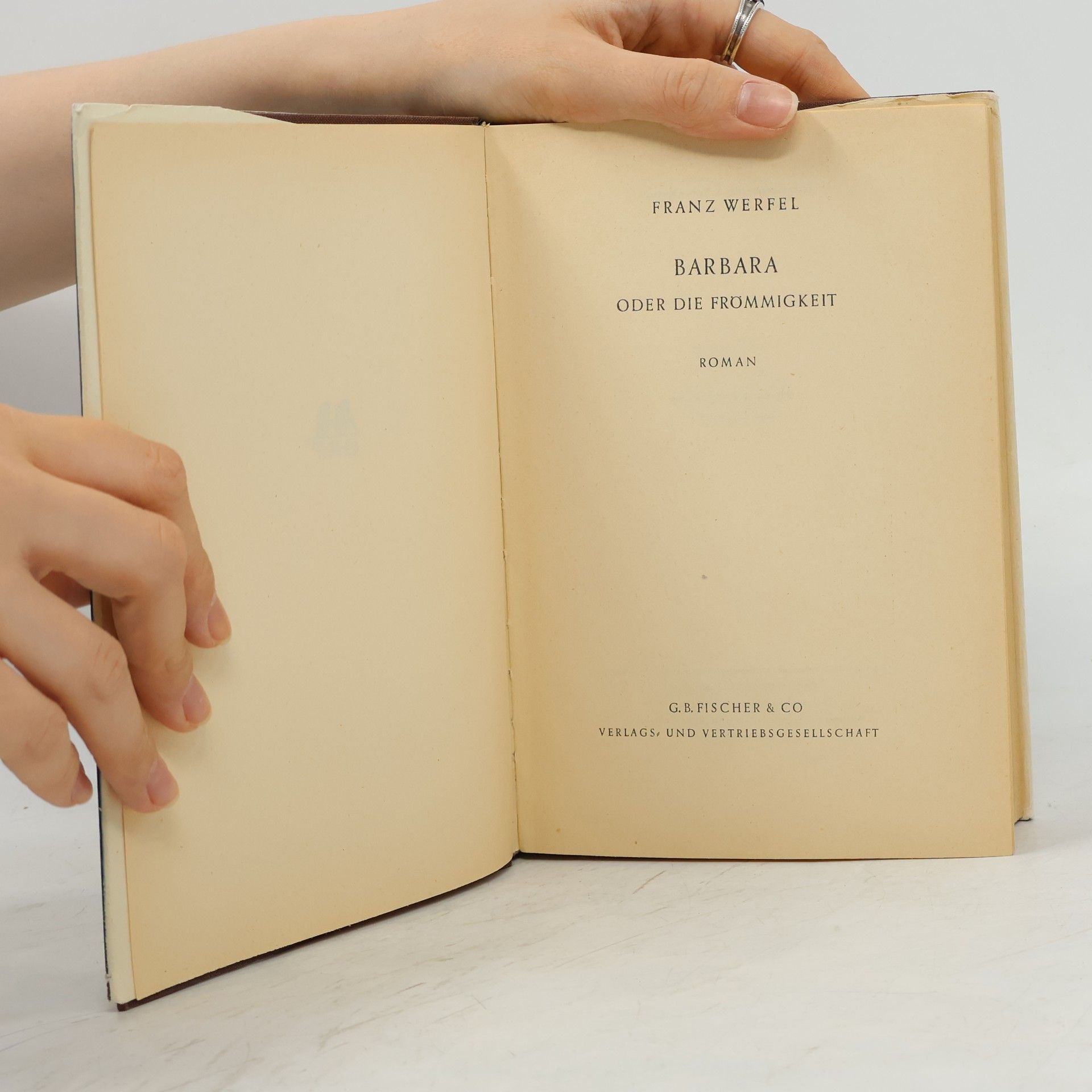 Franz Werfel Barbara oder die Frömmigkeit