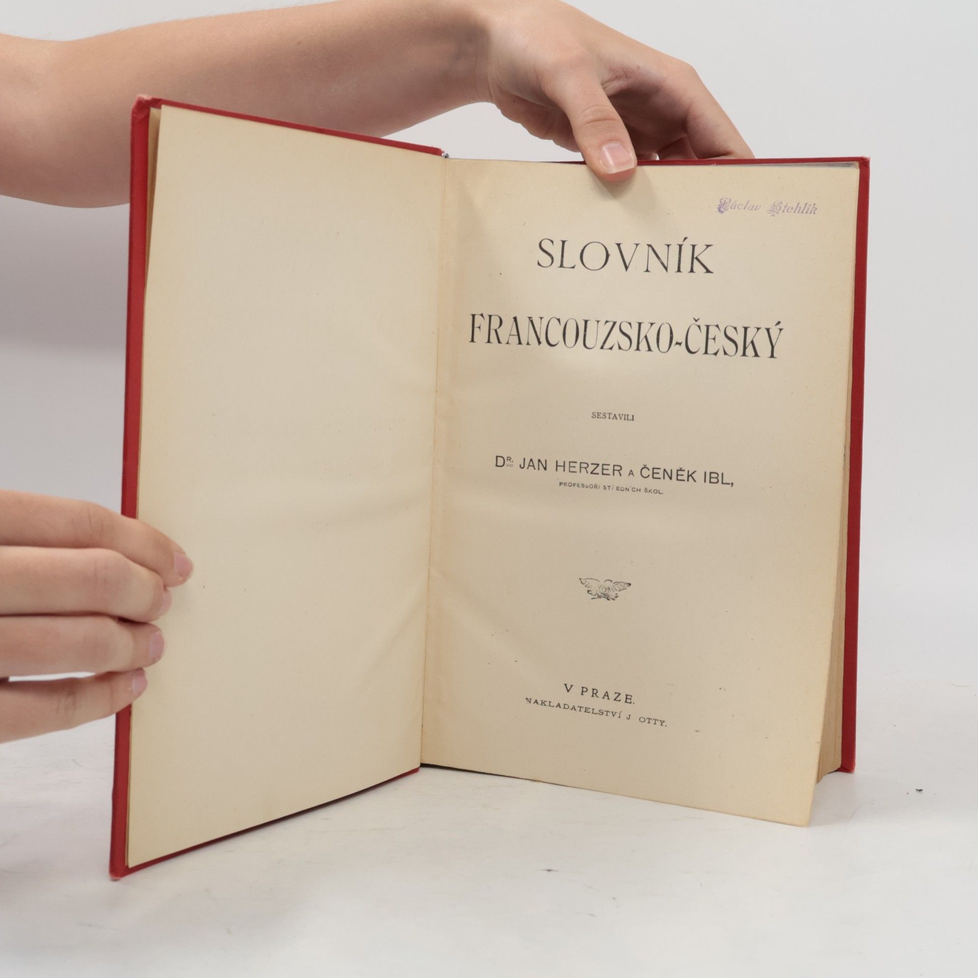 Jan Herzer Ottovy velké slovníky. Slovník francouzsko-Český
