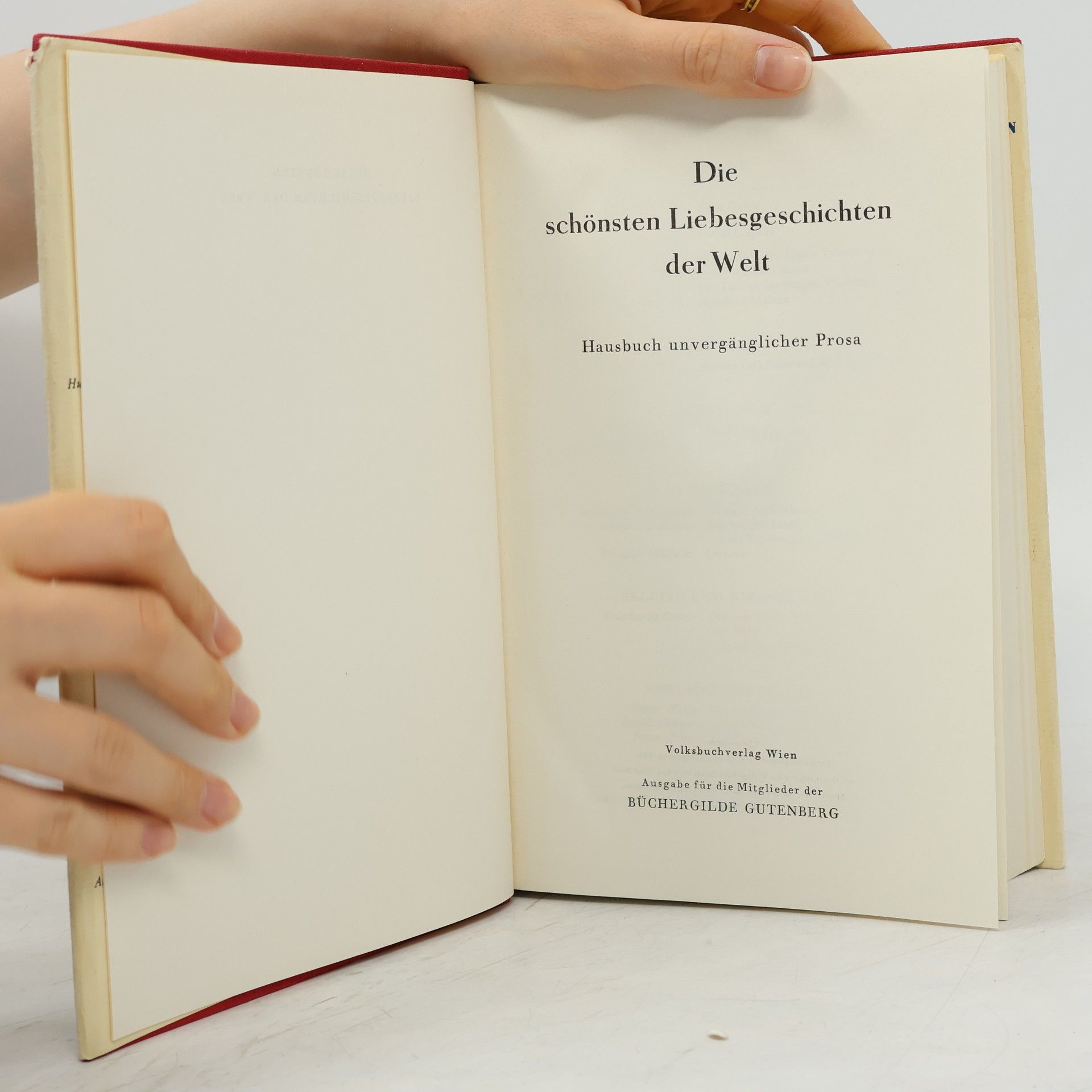 Various authors Die schönsten Liebesgeschichten der Welt