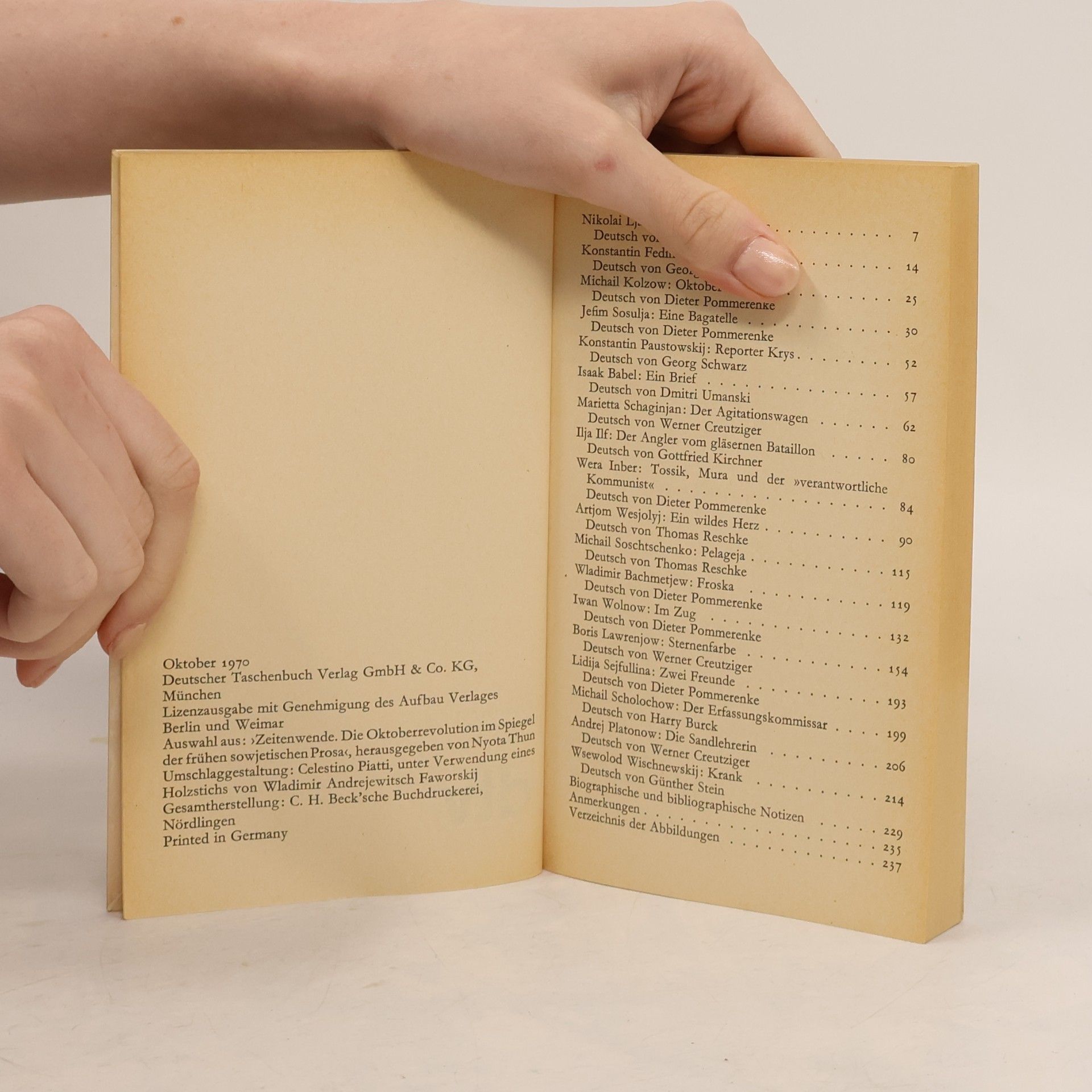 Autorenkollektiv Oktoberrevolution. Frühe sowjetische Prosa