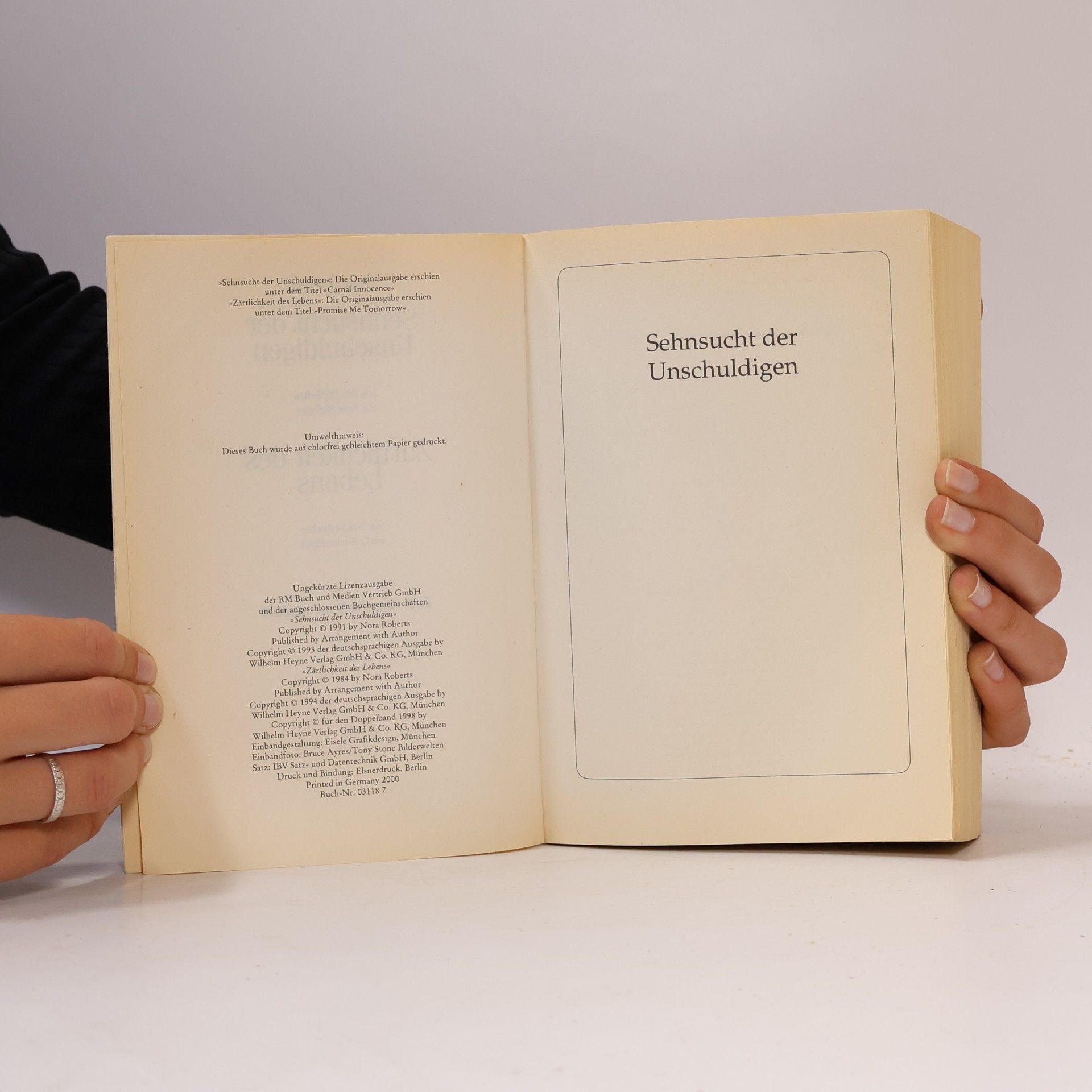 Nora Roberts Sehnsucht der Unschuldigen. Zärtlichkeit des Lebens