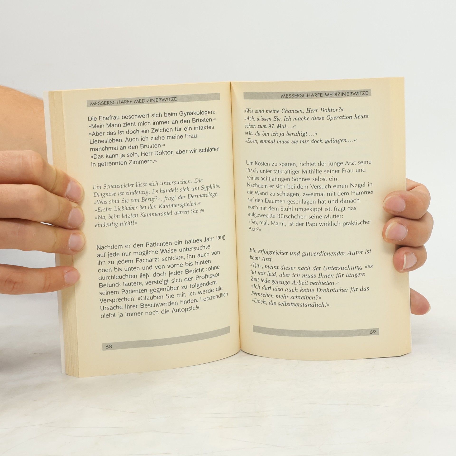 Various authors Messerscharfe Mediziner Witze.
