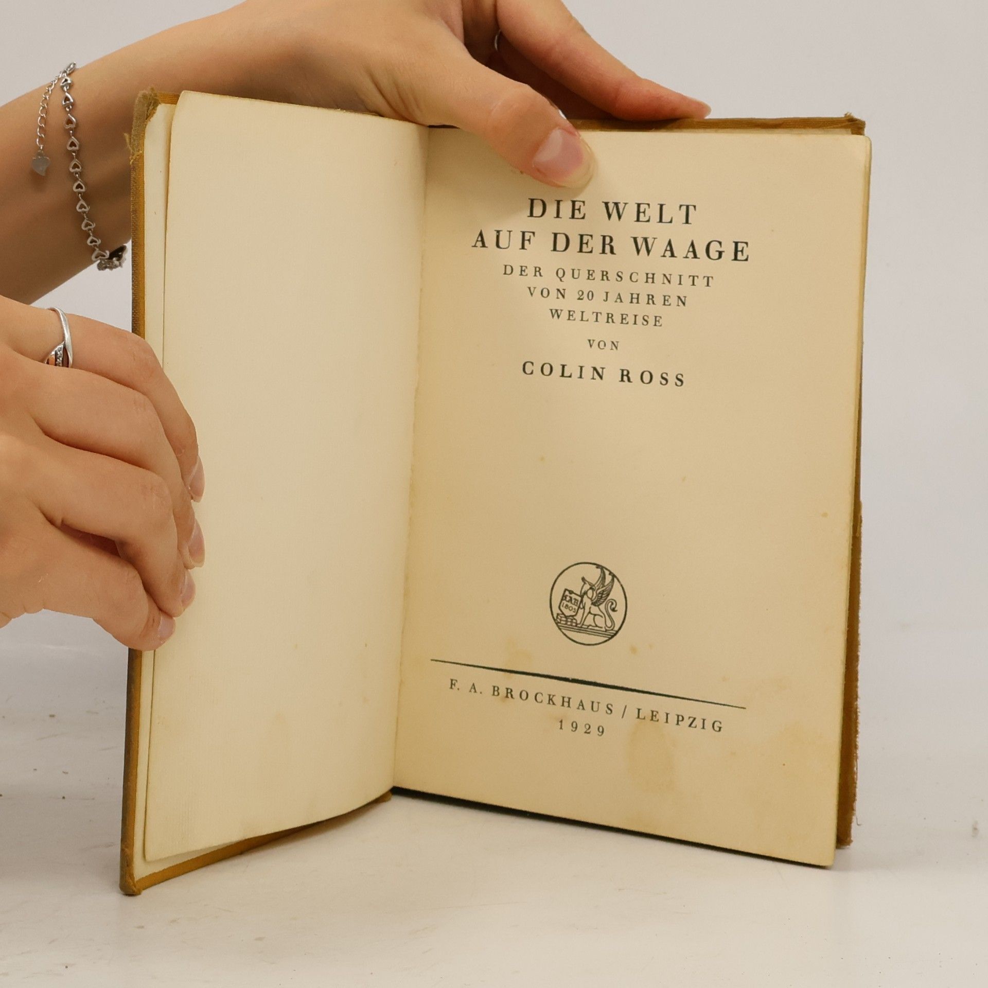 Colin Ross Die Welt auf der Waage