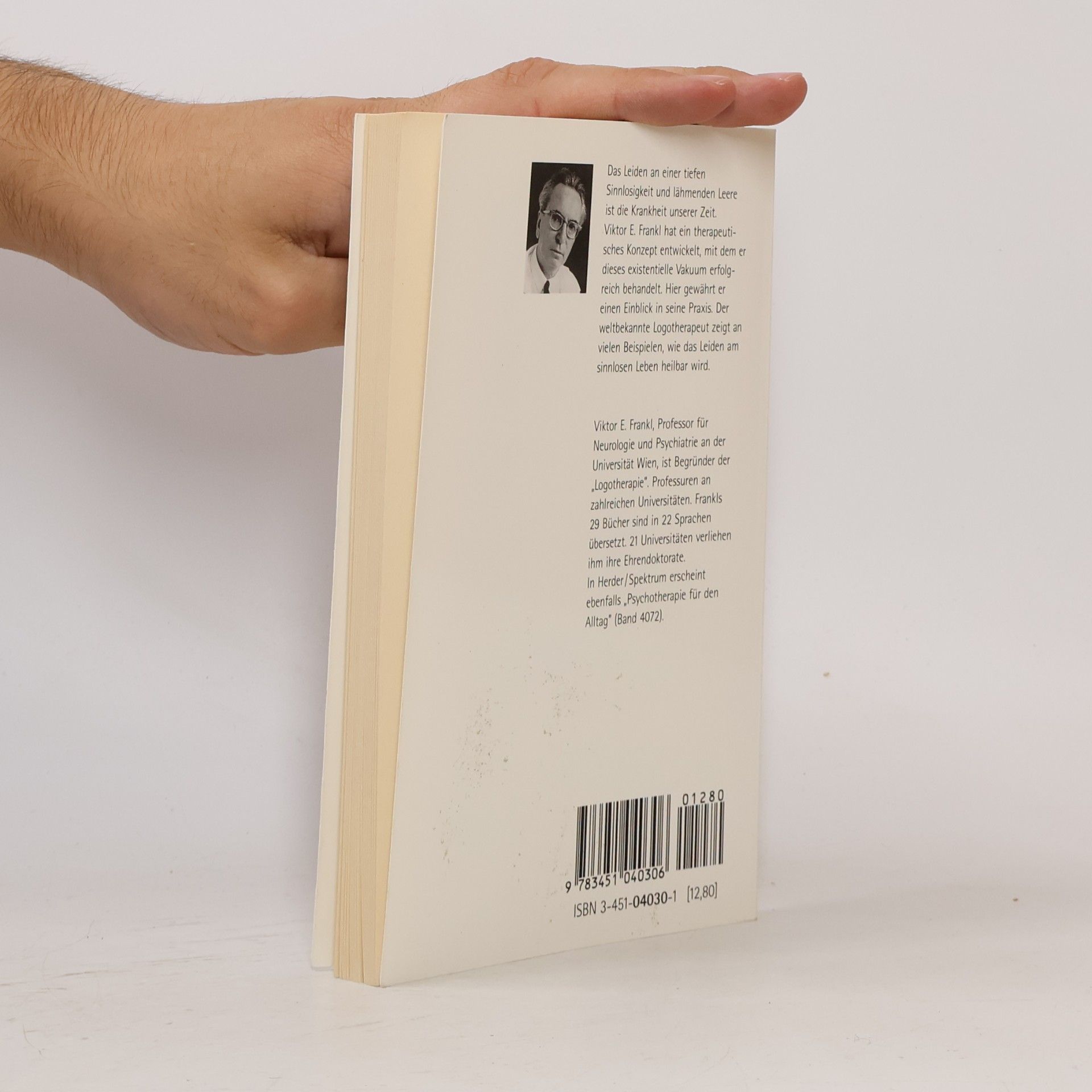 Viktor Frankl Das Leiden am sinnlosen Leben