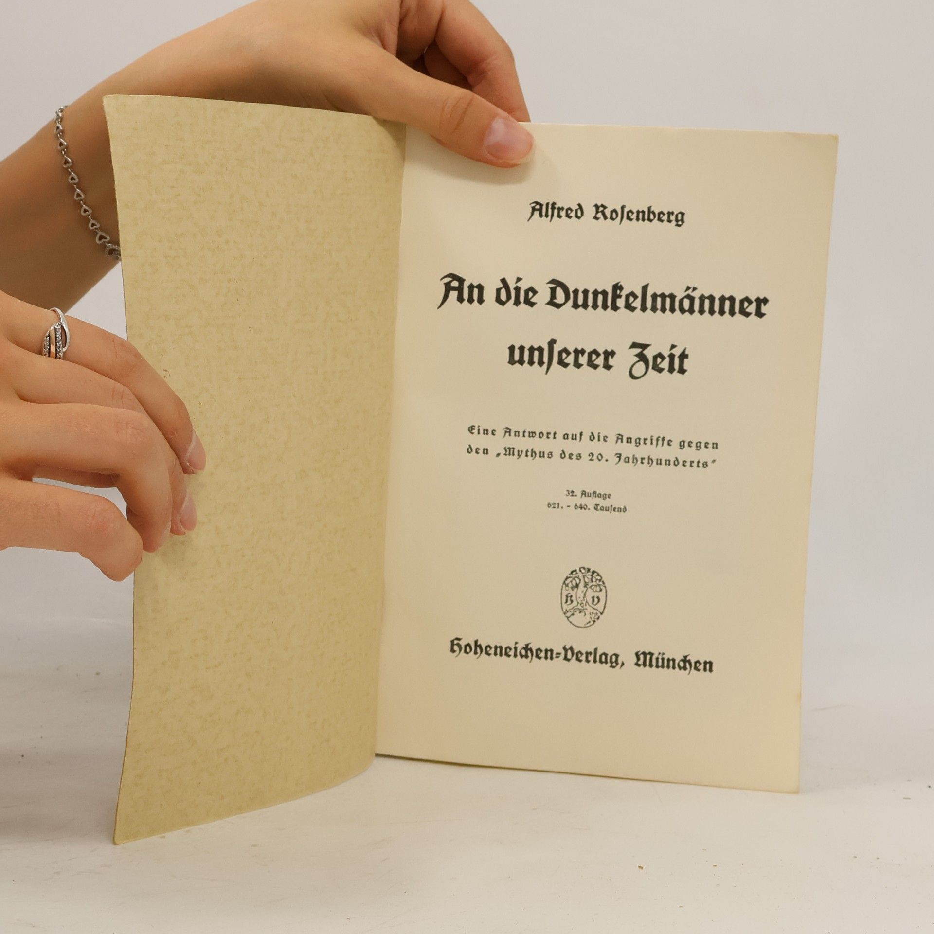 Alfred Rosenberg An die Dunkelmänner unserer Zeit