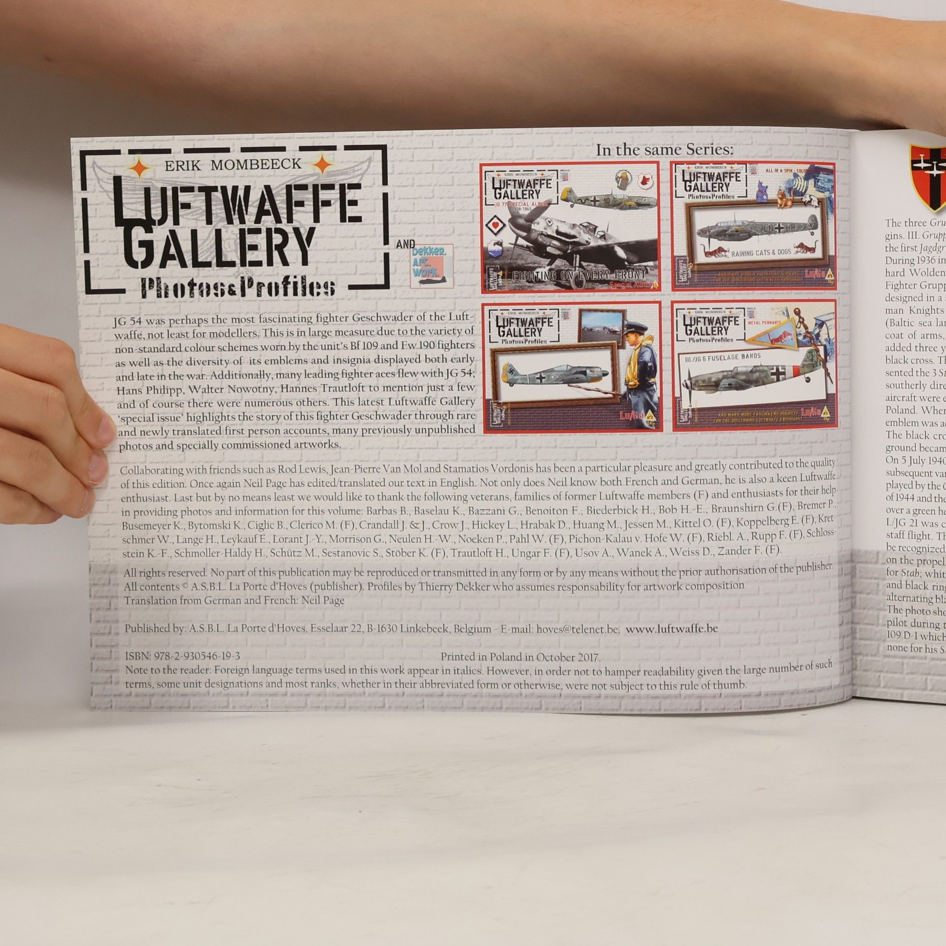 Erik Mombeeck Luftwaffe Gallery Special Album - 3: JG 54 Special Album 1939-1945