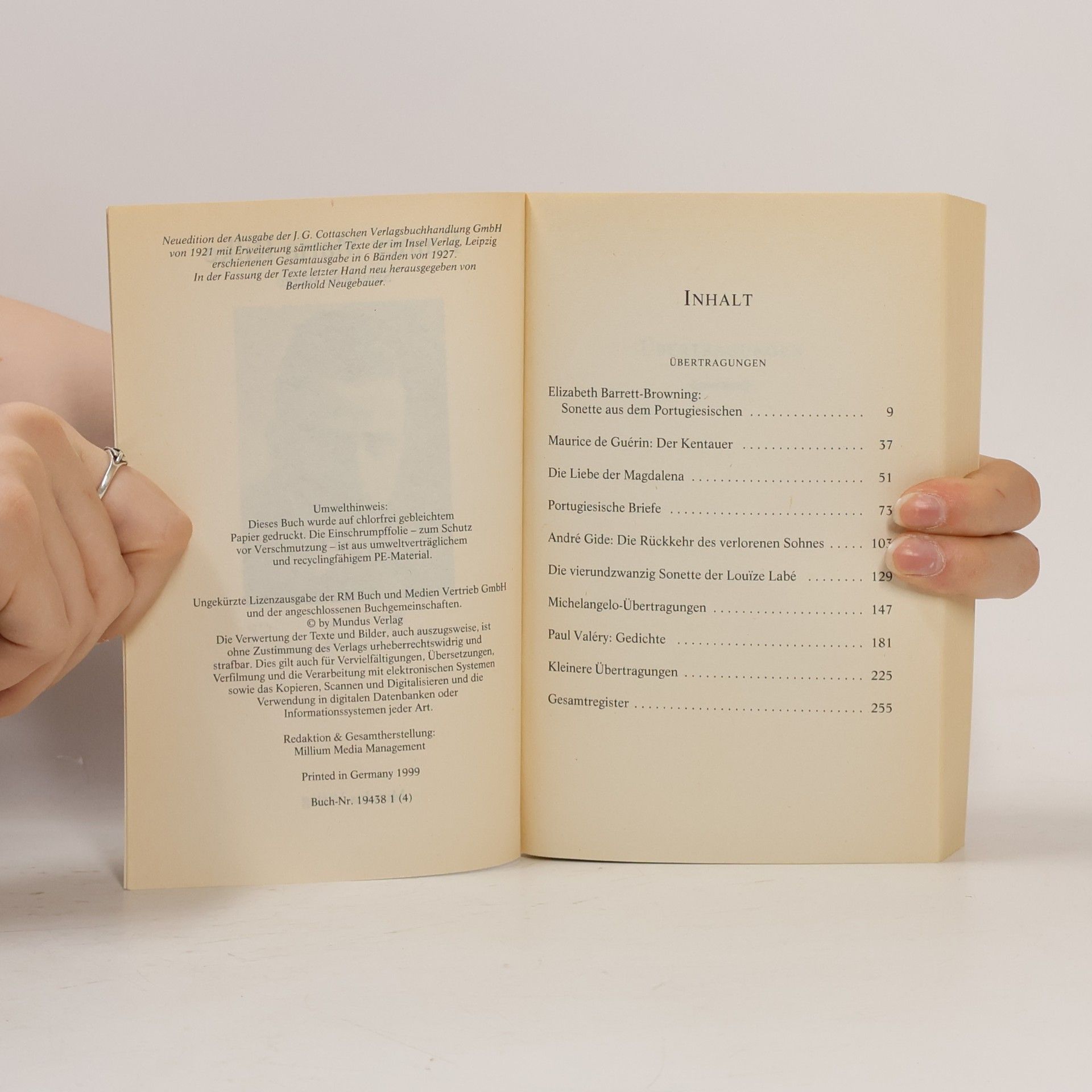 Rainer Maria Rilke Sämtliche Werke 4