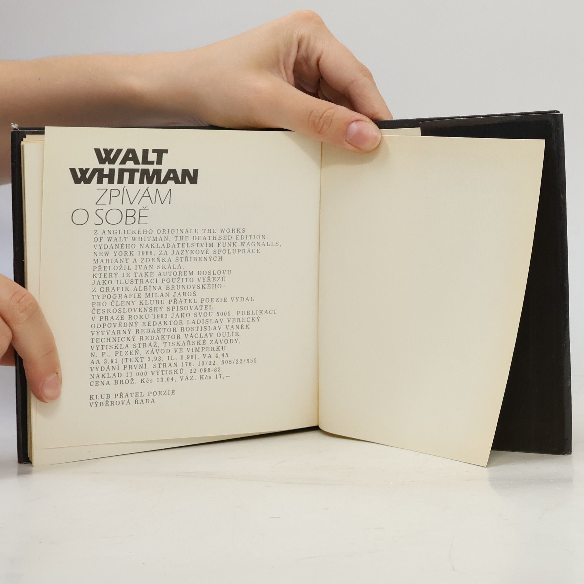 Walt Whitman Zpívám o sobě