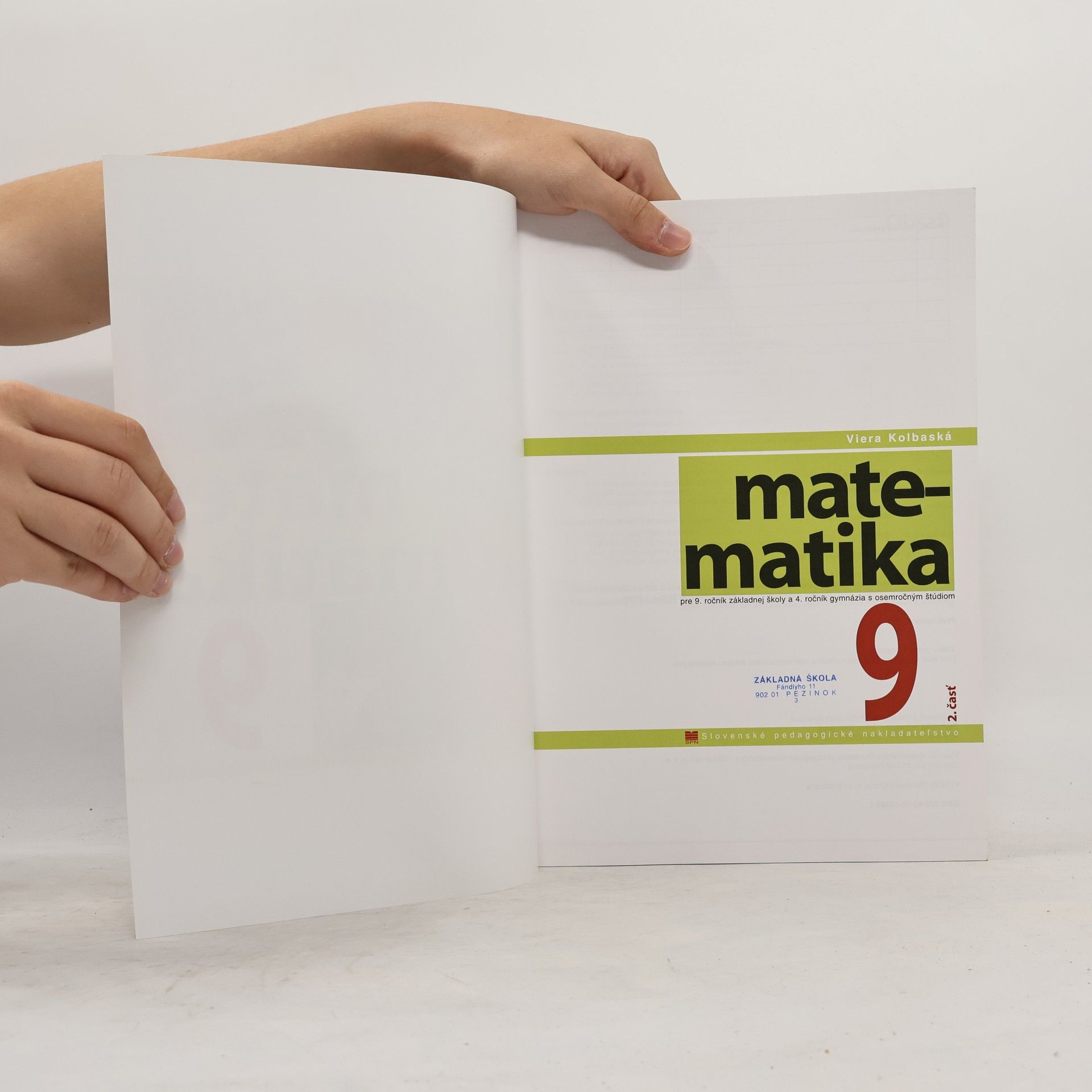 Kolektiv autorů Matematika 9. 2. časť
