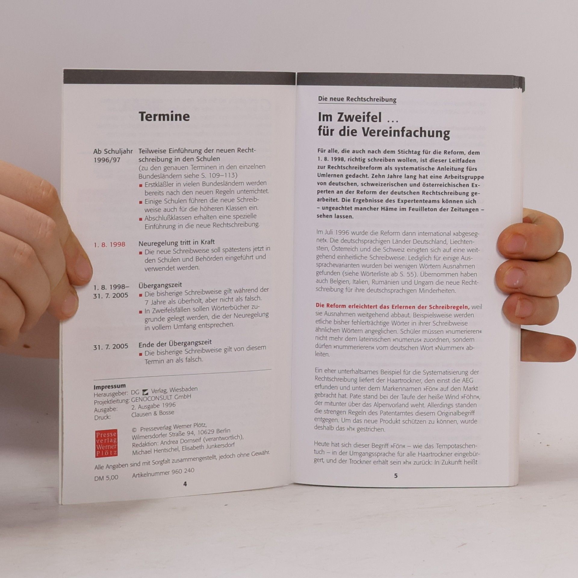 Autorenkollektiv Das 1x1 der deutschen Rechtschreibreform