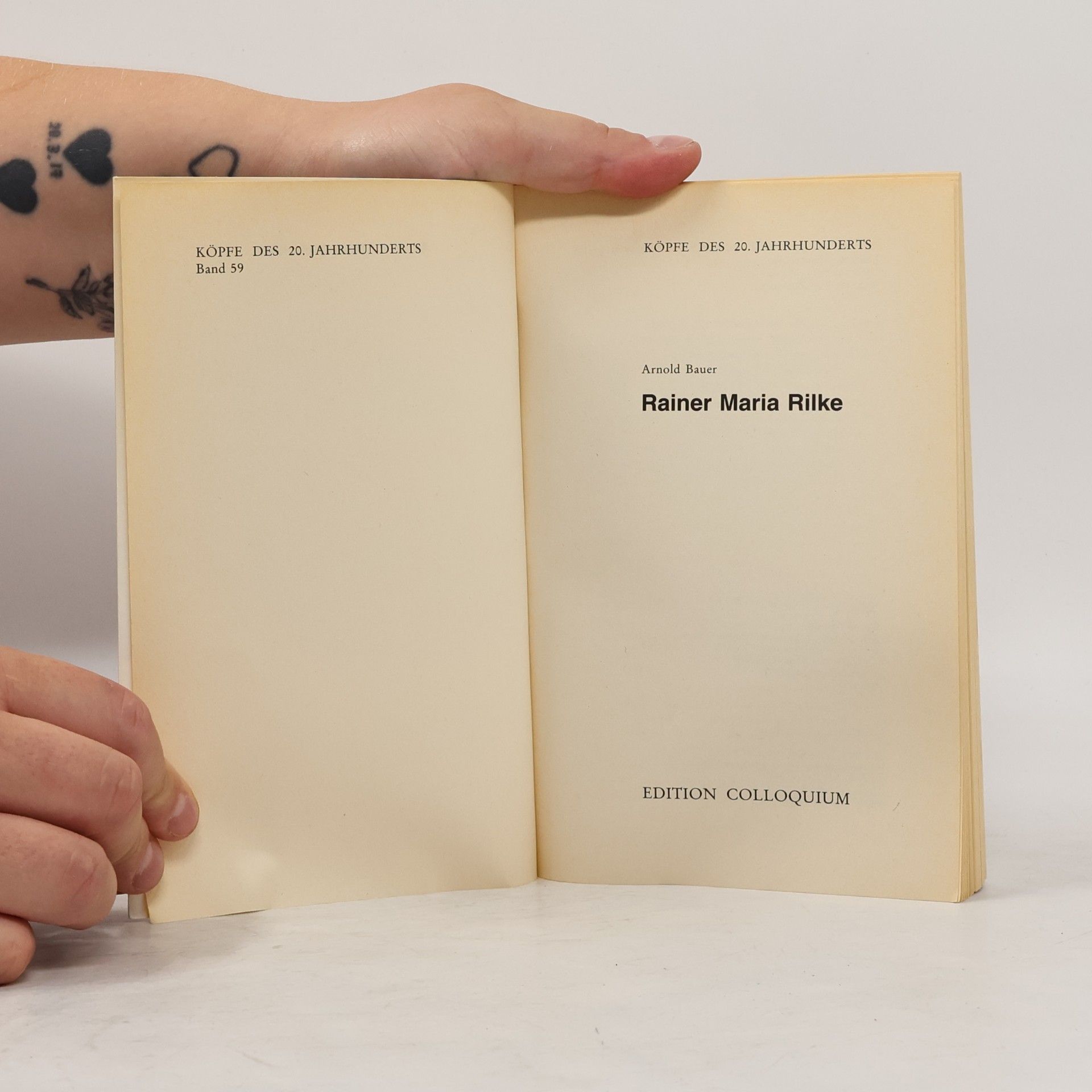 Arnold Bauer Köpfe des 20. Jahrhunderts - 59: Rainer Maria Rilke