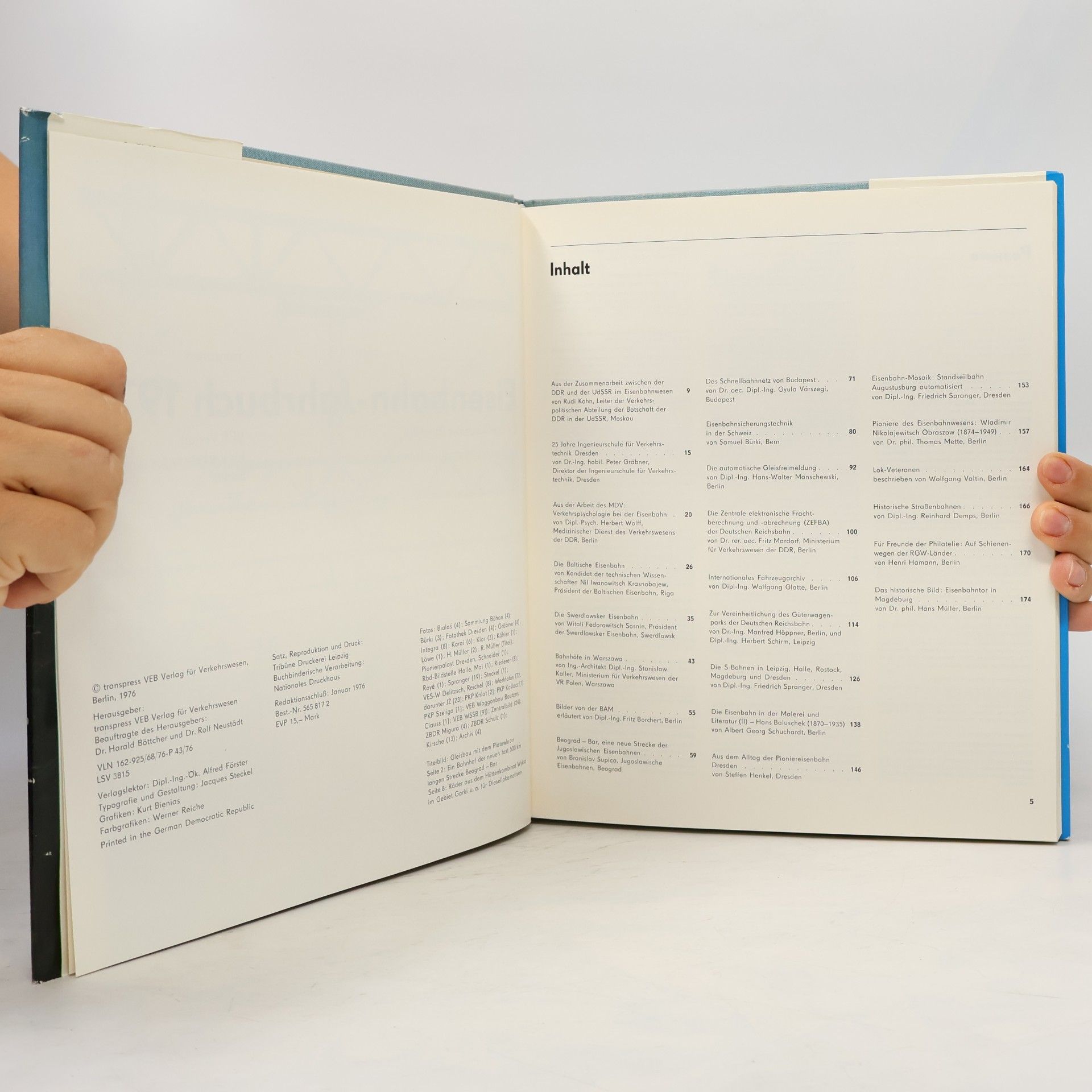 Autores varios Eisenbahn-Jahrbuch 1976