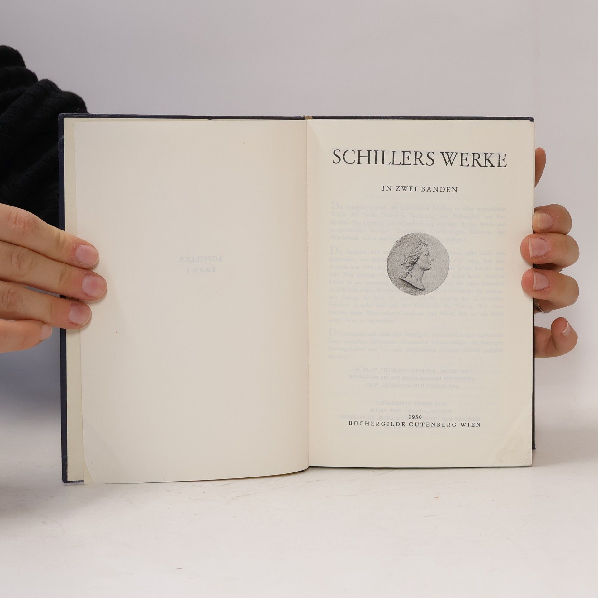 Friedrich Schiller Schillers Werke. Band I.