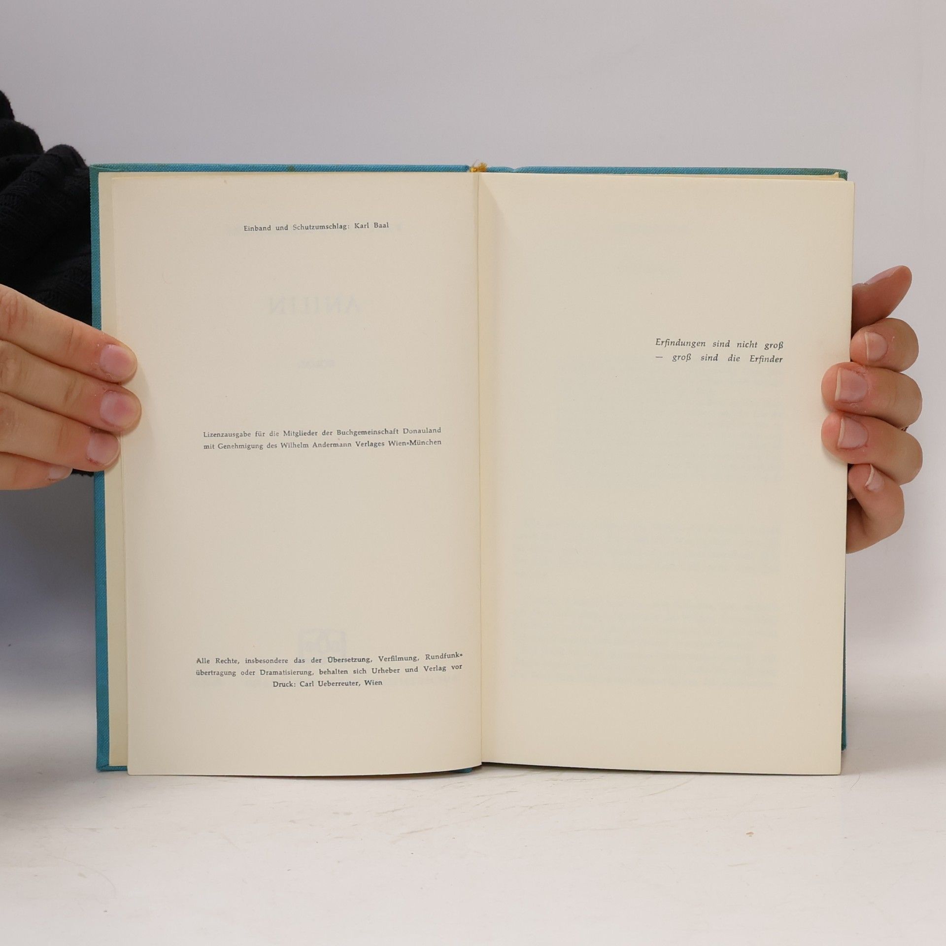 Karl Aloys Schenzinger Anilin