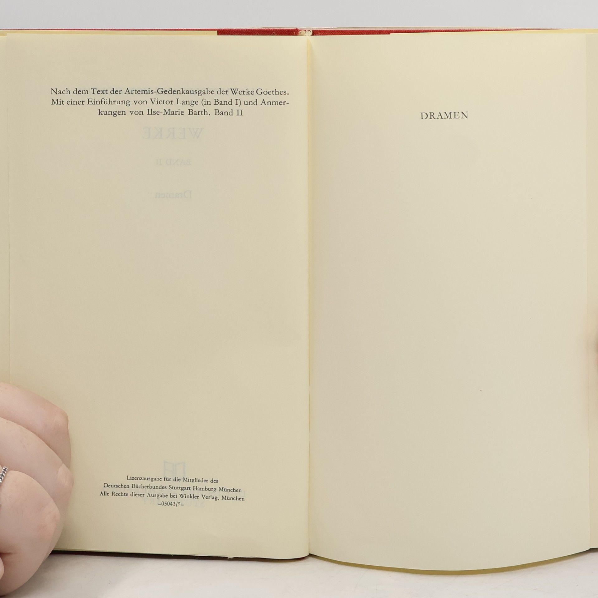 Johann Wolfgang von Goethe Goethe Werke 2