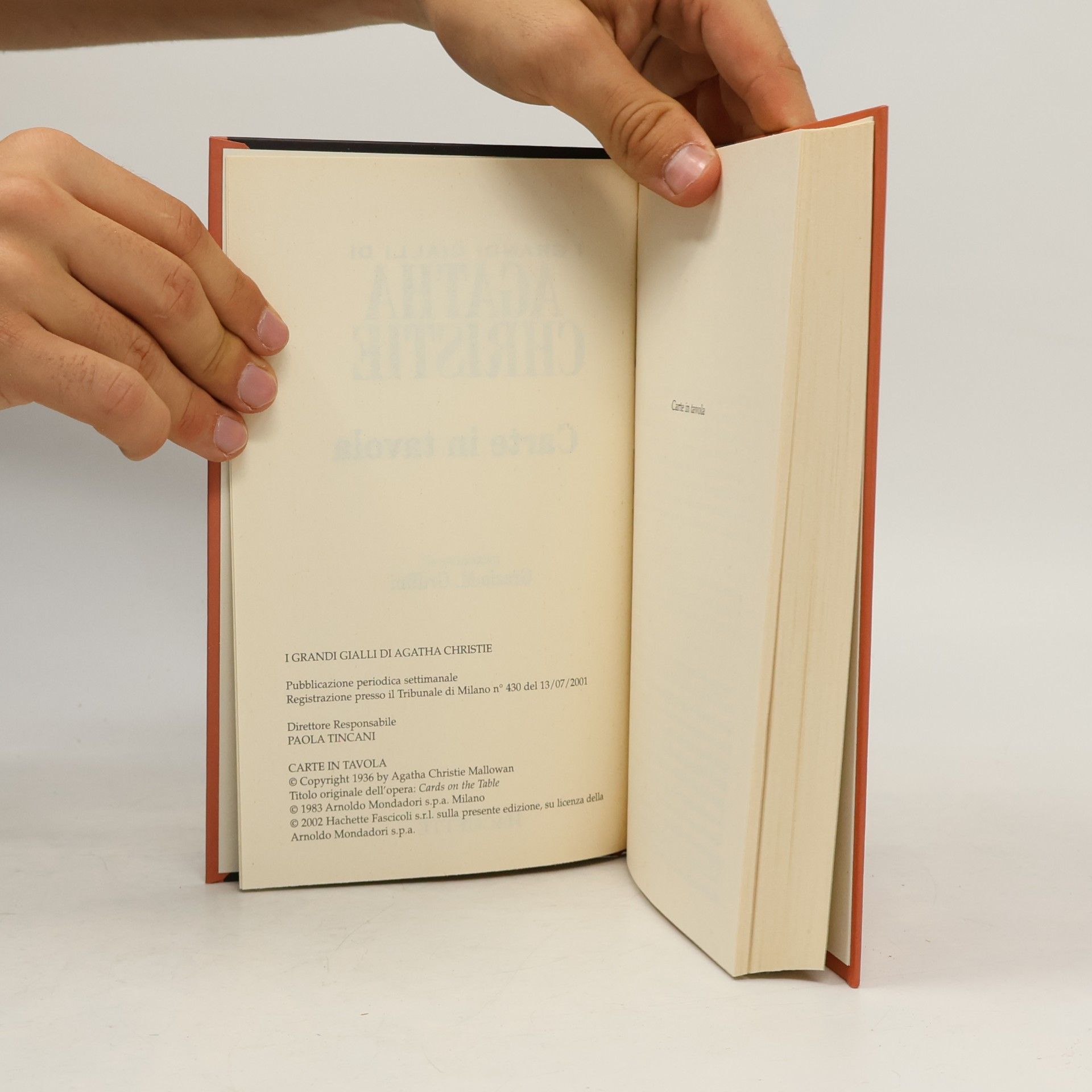 Agatha Christie Carte in tavola