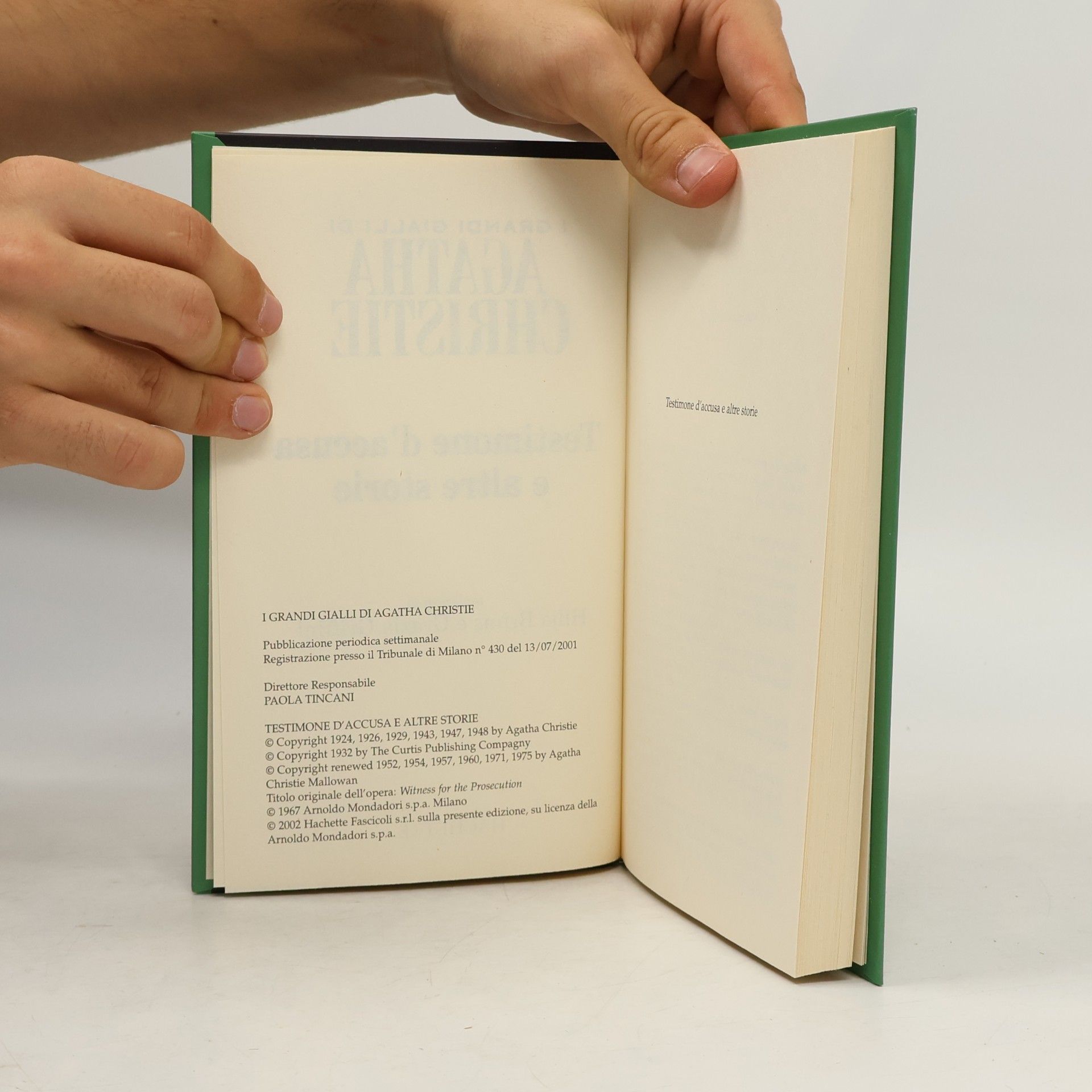 Agatha Christie Testimone d'accusa e altre storie