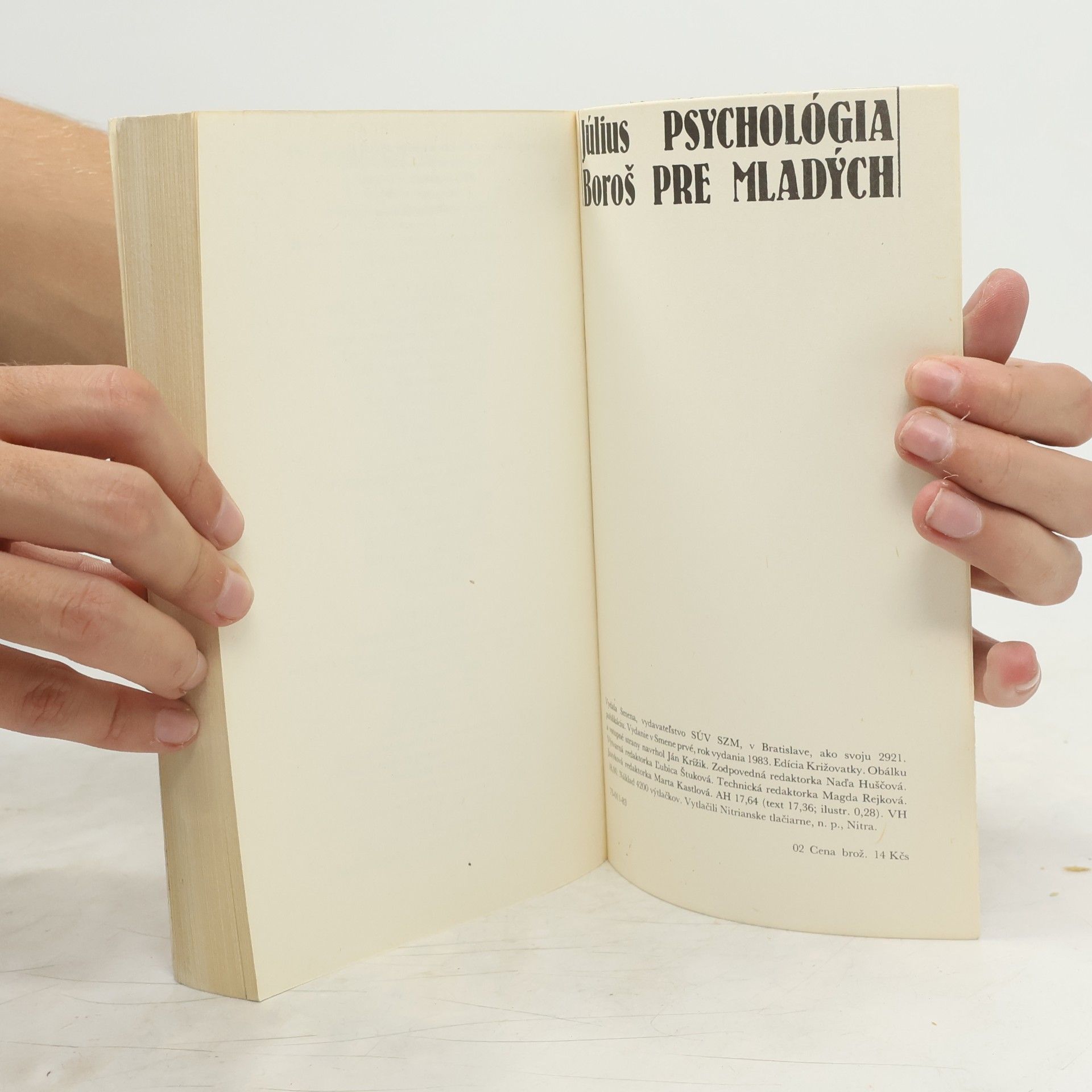 Július Boroš Psychologie pre mladých