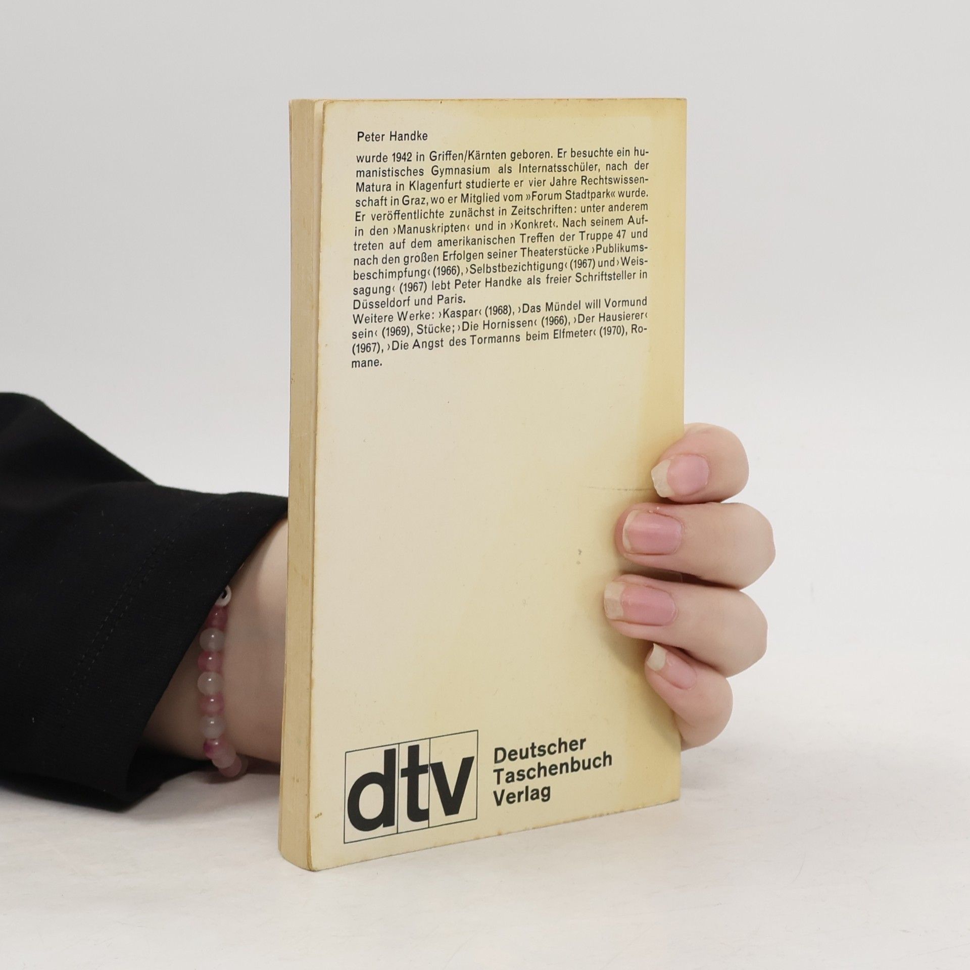Peter Handke Begrüßung des Aufsichtsrats
