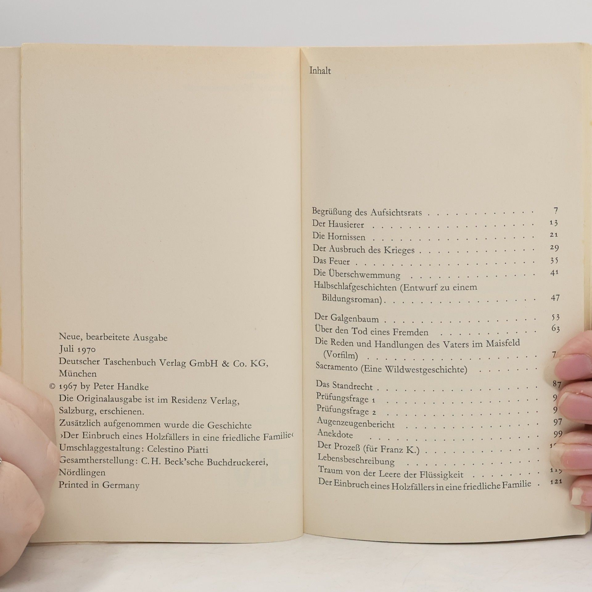 Peter Handke Begrüßung des Aufsichtsrats