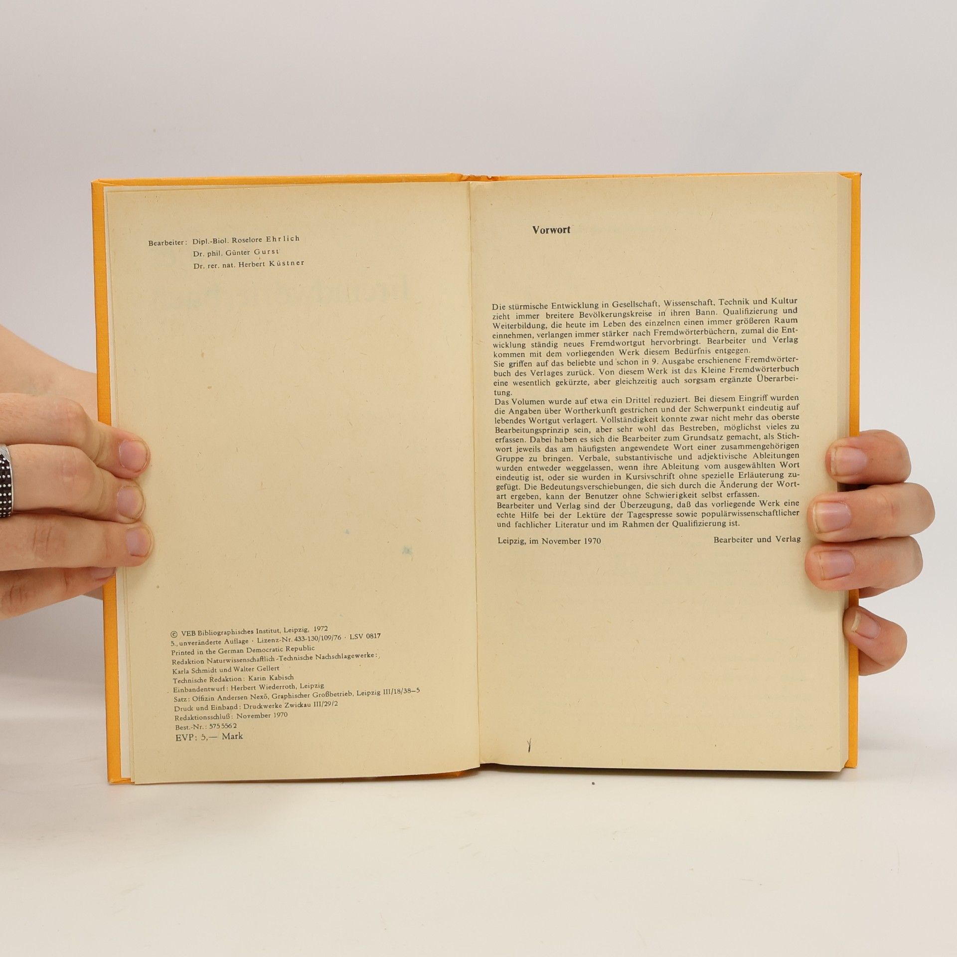 Roselore Ehrlich Kleines Fremdwörterbuch