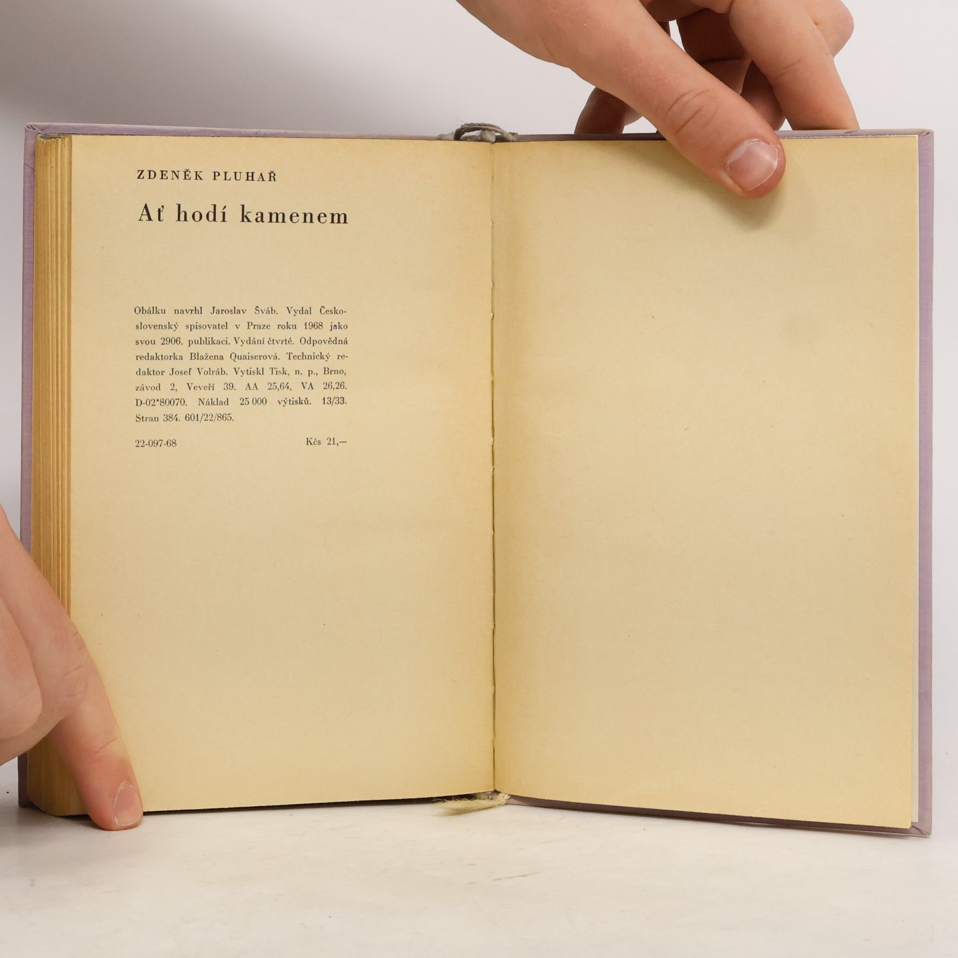 Zdeněk Pluhař Ať hodí kamenem