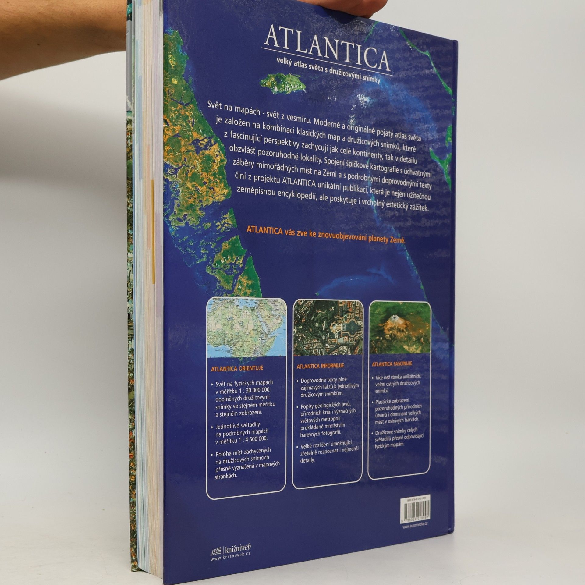 Ambros Brucker Atlantica velký atlas světa s družicovými snímky