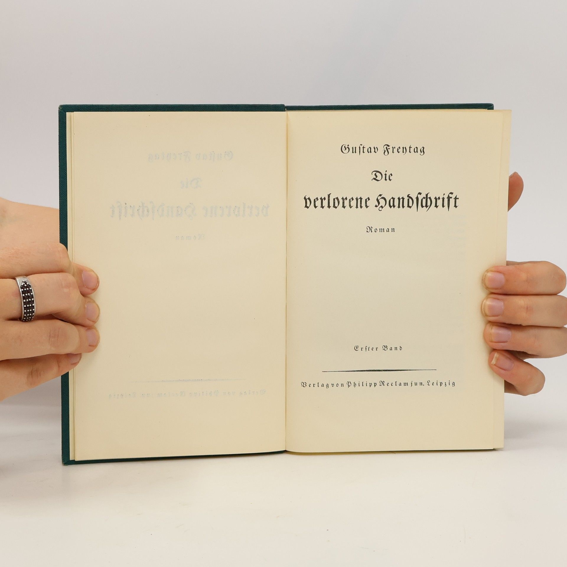Gustav Freytag Die verlorene Handschrift. Erster Band
