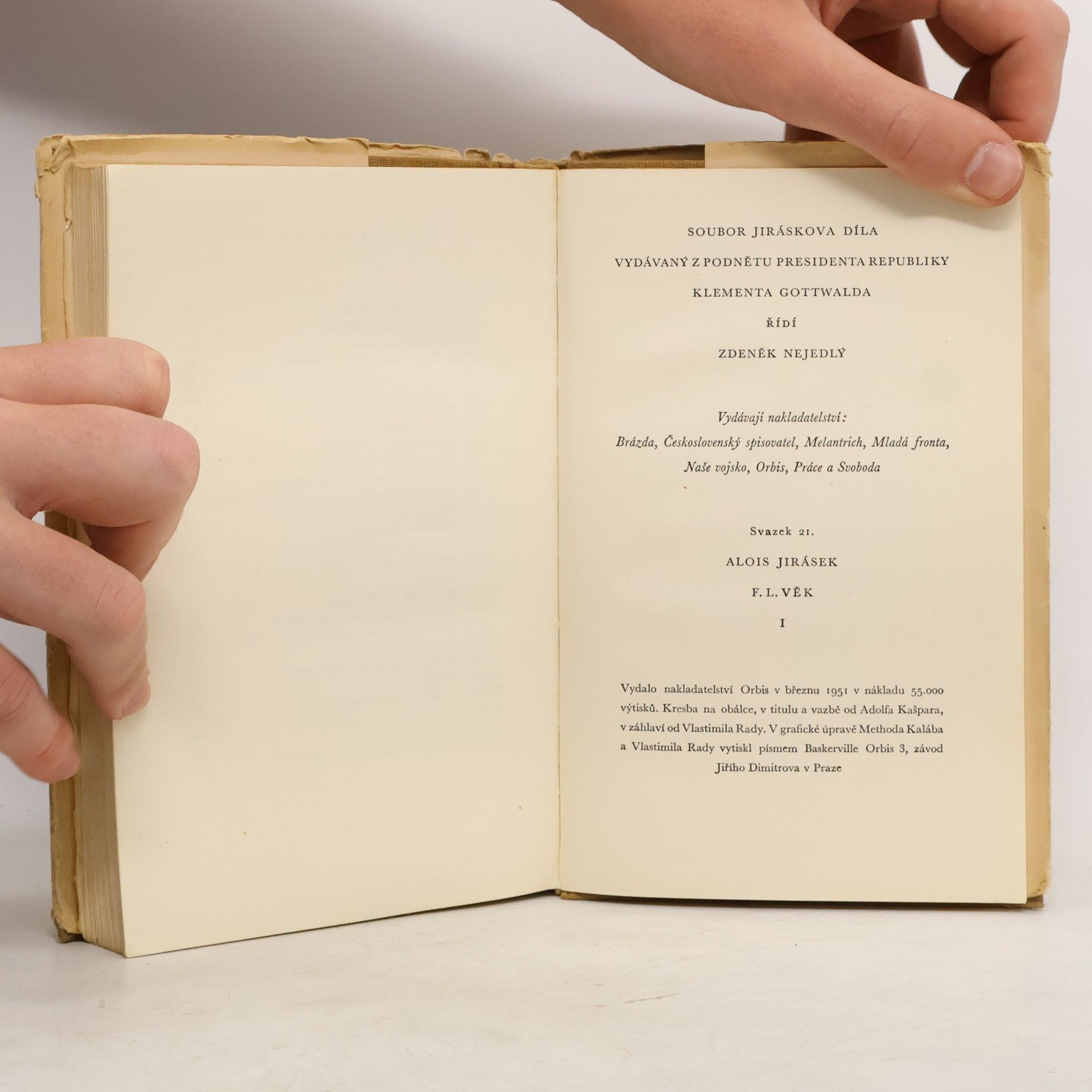 Alois Jirásek F. L. Věk I.